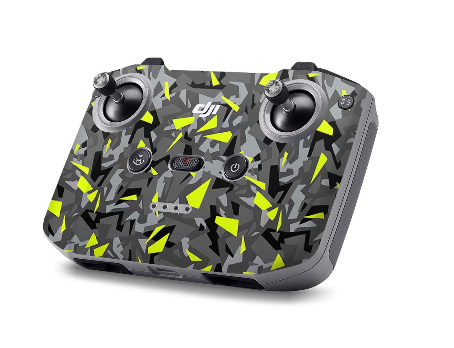 DJI Controller Skins Smart, RC, RC2, RC Pro Design Schutzfolie Aufkleber Splatter Yellow Aufkleber skins4u