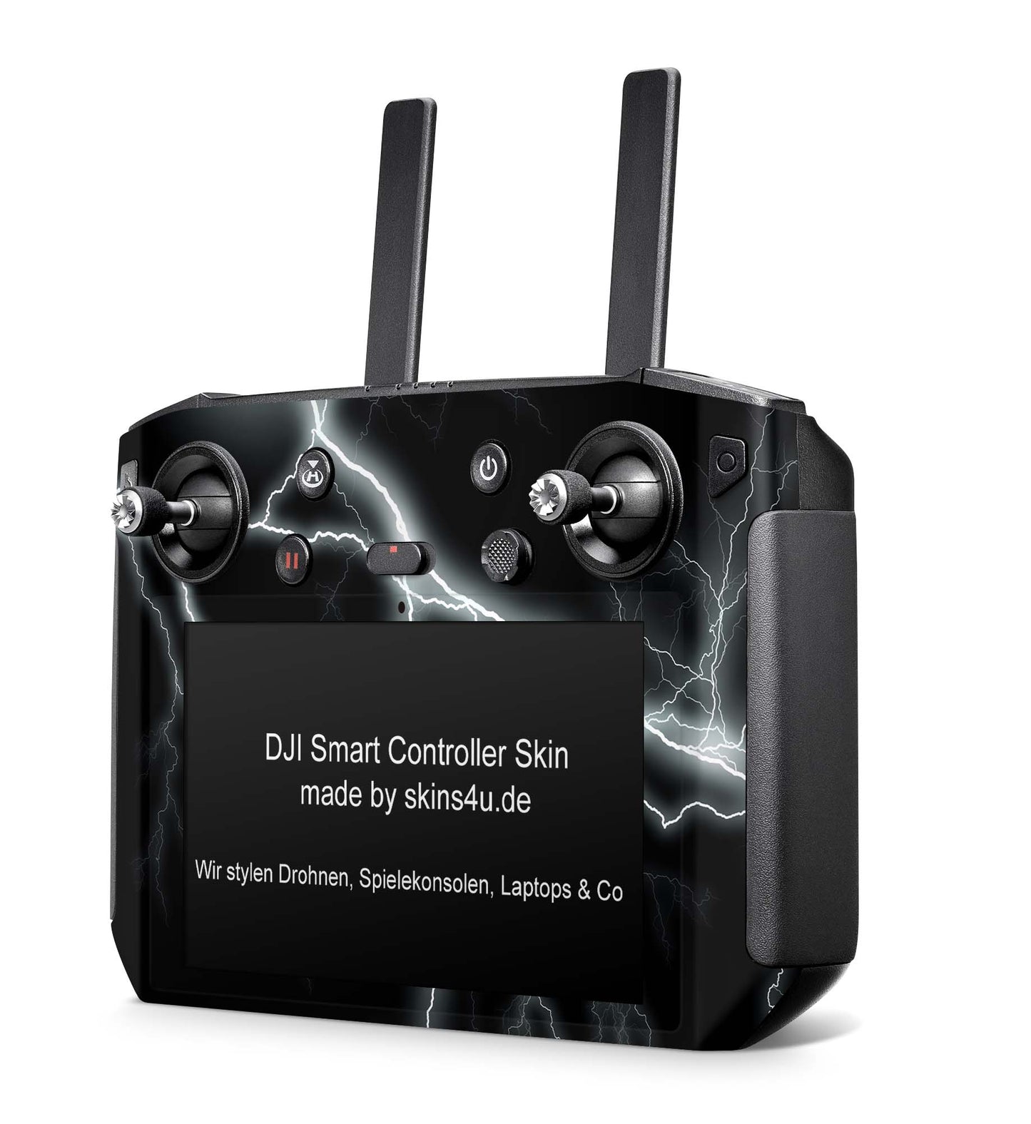 DJI Controller Skins Smart, RC, RC2, RC Pro Design Schutzfolie Aufkleber Apocalypse black Aufkleber skins4u