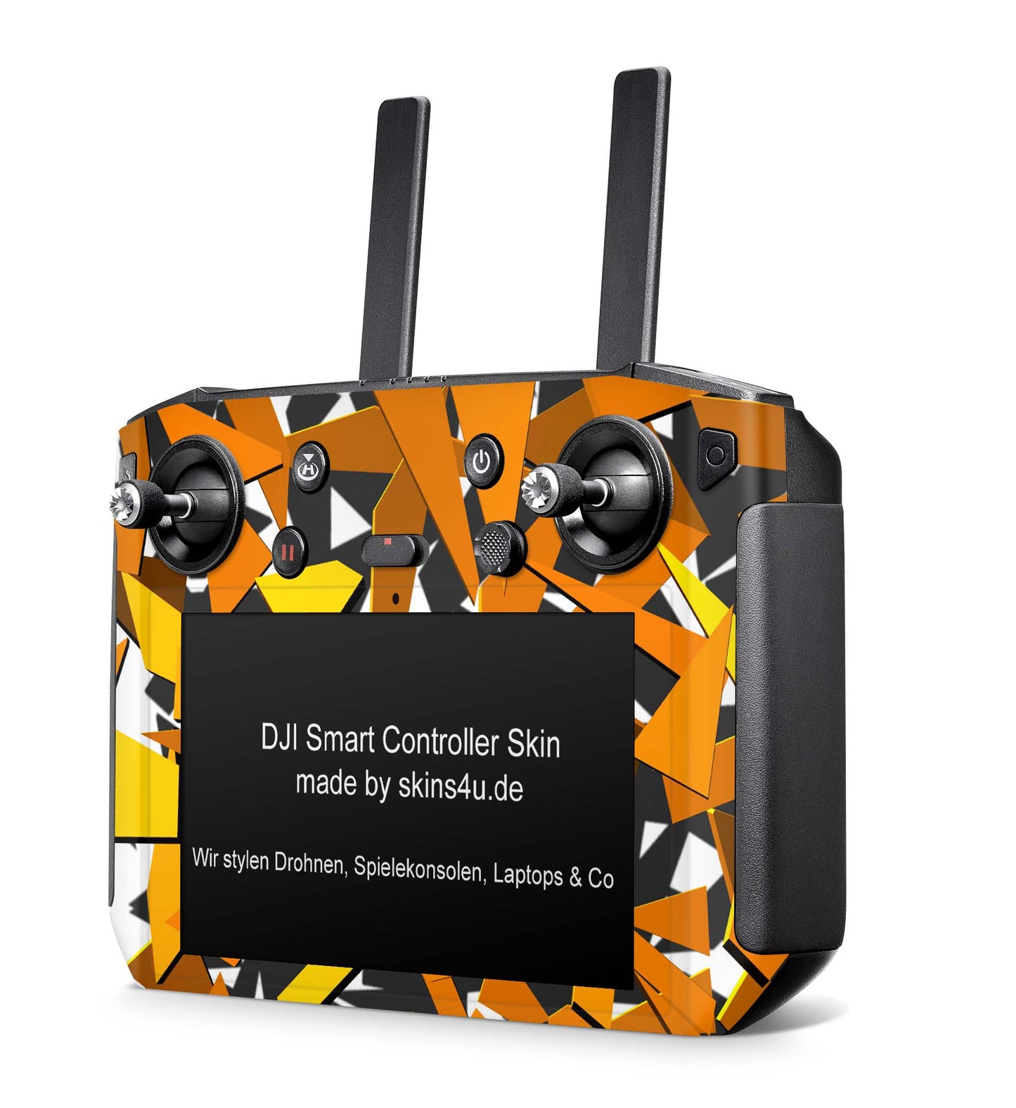 DJI Controller Skins Smart, RC, RC2, RC Pro Design Schutzfolie Aufkleber Signal Orange Aufkleber skins4u
