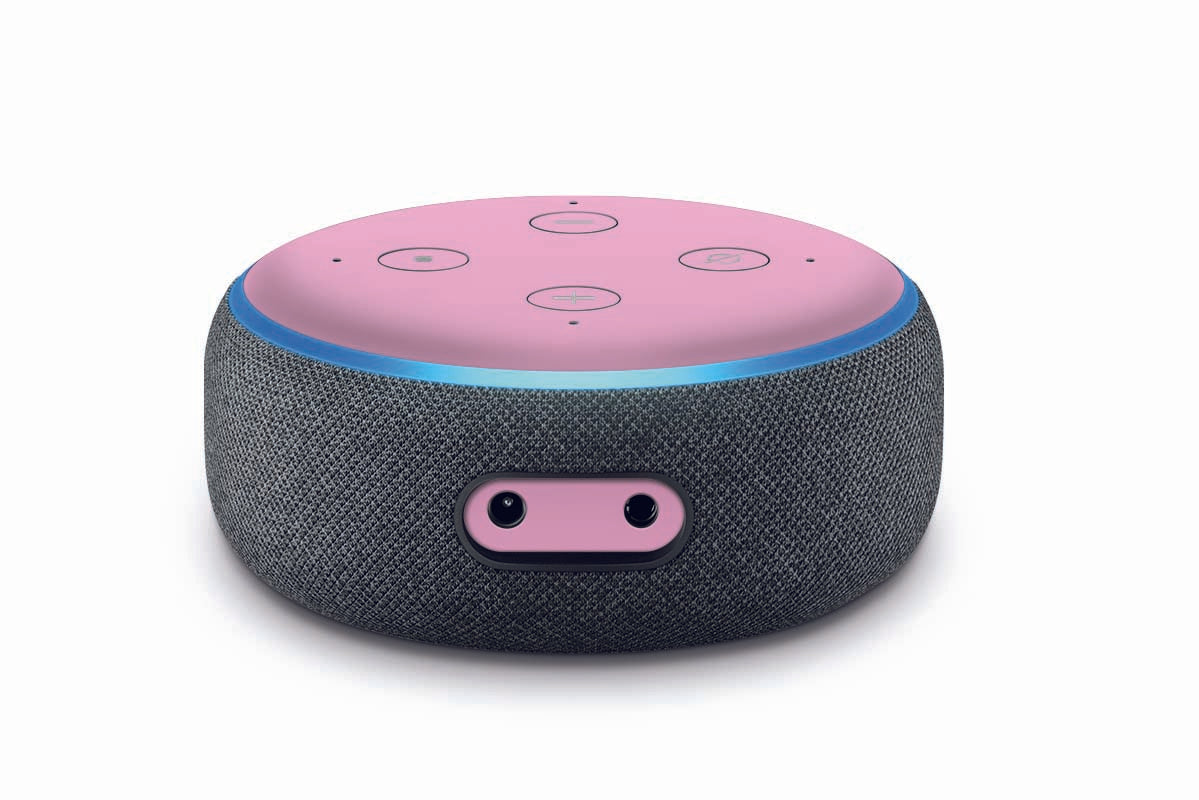 Amazon Echo Dot 3 Skin Schutzfolie Aufkleber Premium Design Solid State Rosa Aufkleber Skins4u