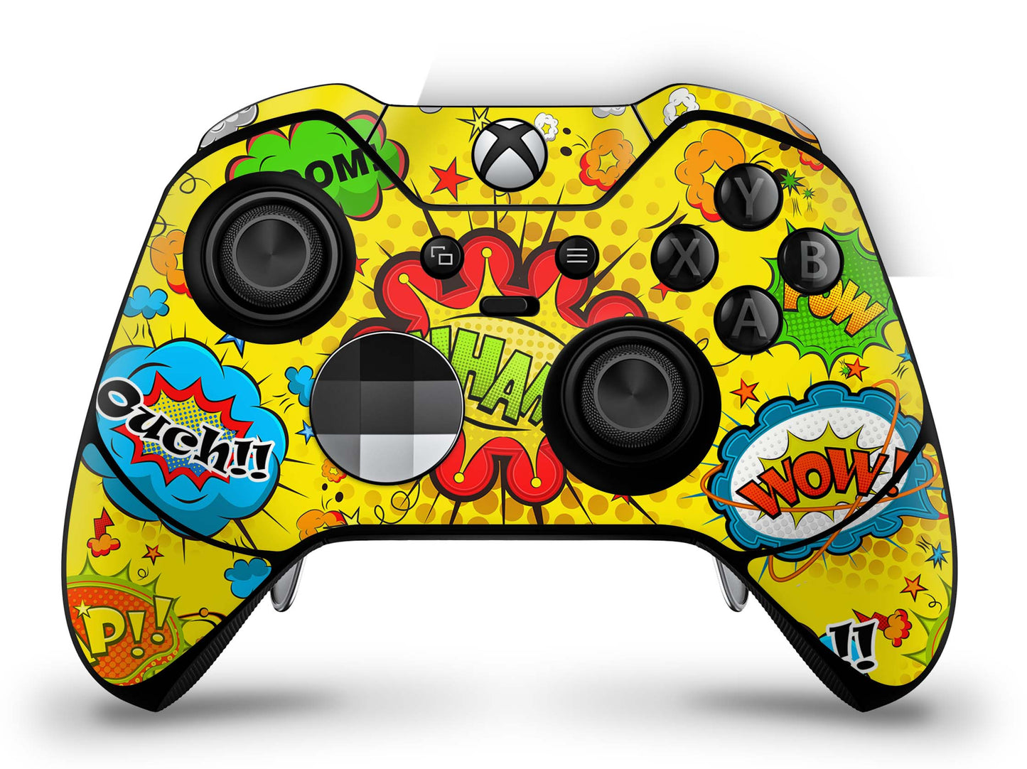 Xbox Elite Wireless Controller Series 2 Skin Aufkleber Premium Folie comics yellow Aufkleber skins4u