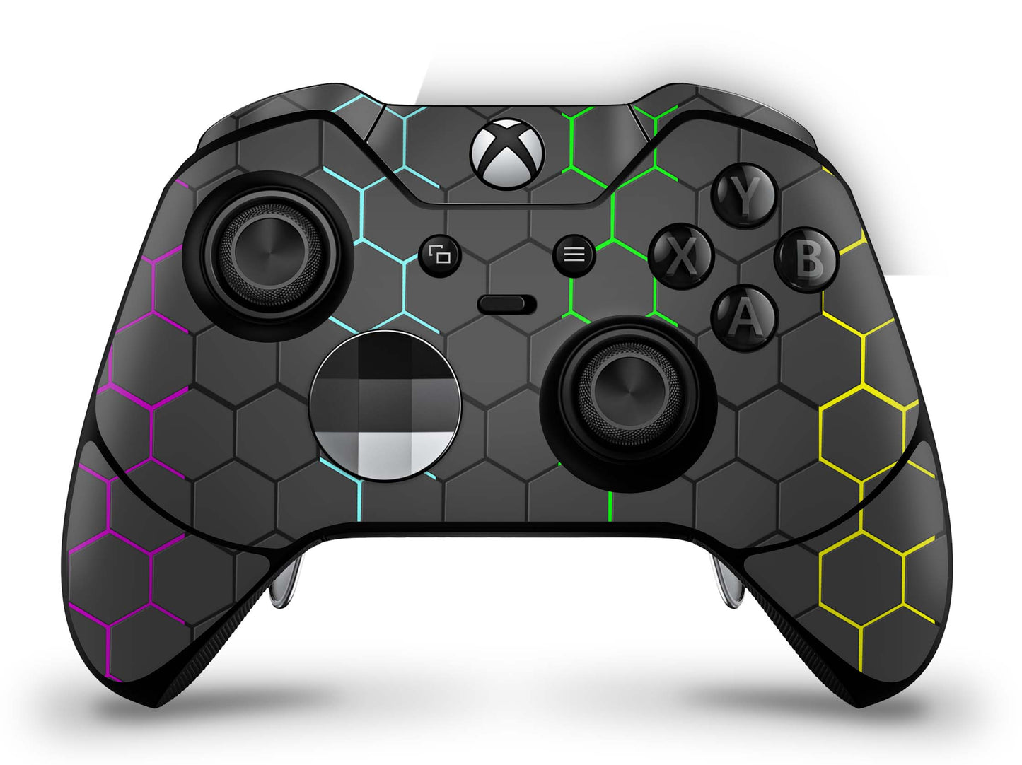 Xbox Elite Wireless Controller Skin Aufkleber Premium Folie exo black rainbow Aufkleber skins4u