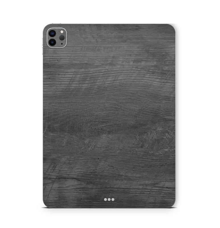 iPad Pro Skin Backcover Design Schutzfolie Folie Vinyl Skins Kratzerschutz Black Woodgrain Aufkleber Skins4u
