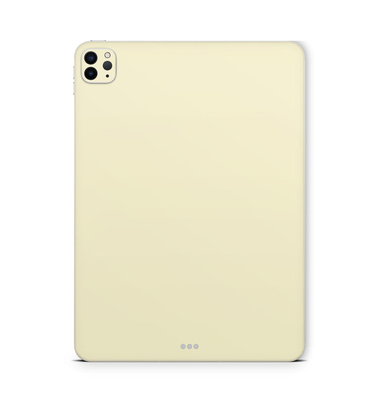 iPad Pro Skin Backcover Design Schutzfolie Folie Vinyl Skins Kratzerschutz Solid State Creme Aufkleber Skins4u