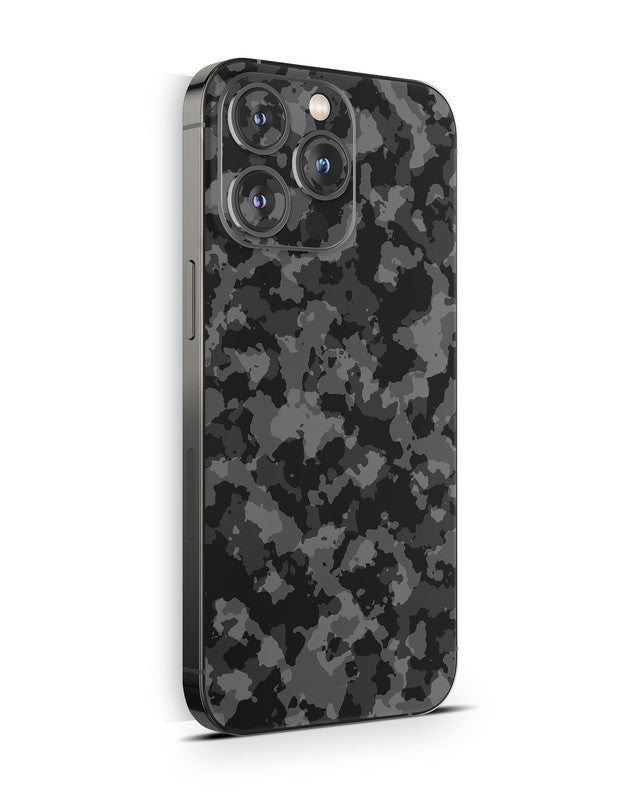 iPhone 16 Skin Schutzfolie Aufkleber Design Vinyl Folie Shadow Camo grau Aufkleber Skins4u