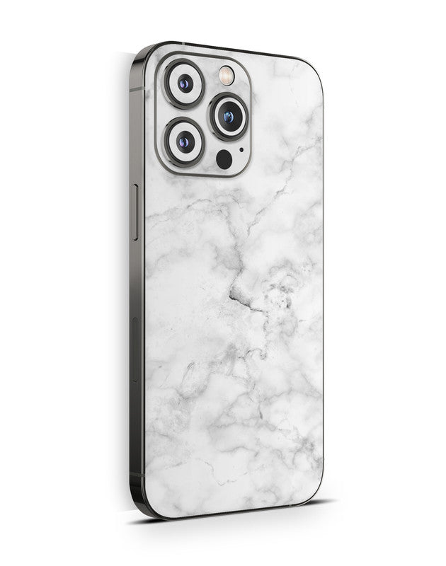 iPhone 14 Pro Skin Schutzfolie Aufkleber Design Vinyl Folie marmor weiss