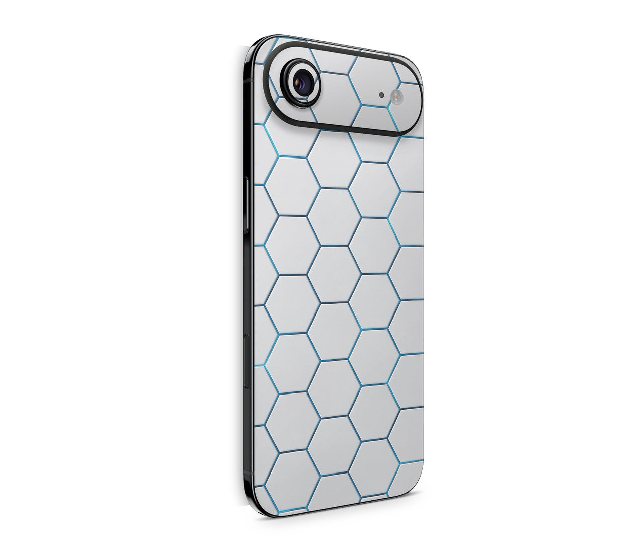 iPhone 17 Air Skin Design Schutzfolie Rückseite Aufkleber Skin Exo Light Blue Aufkleber Skins4u