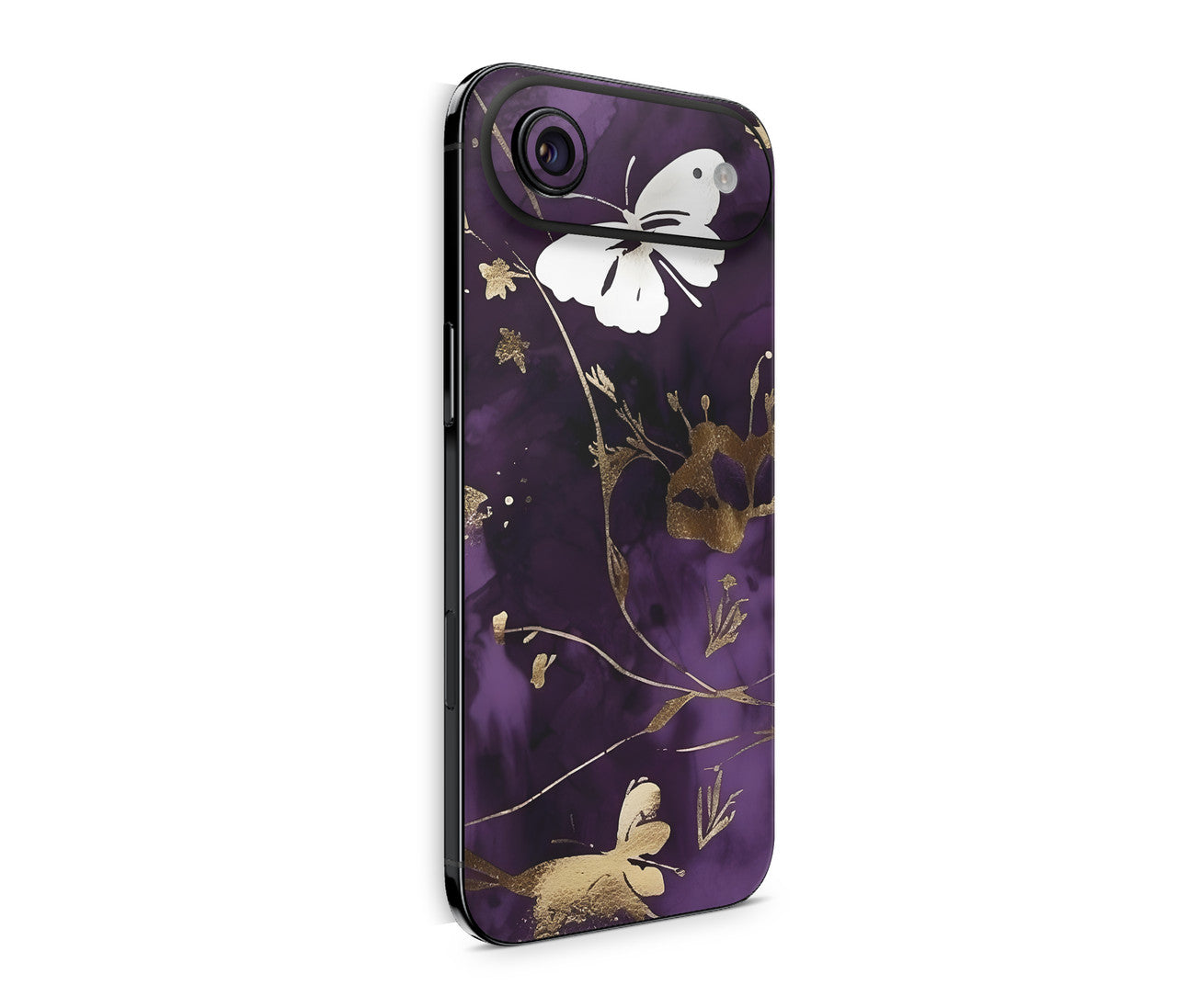 iPhone 17 Air Skin Design Schutzfolie Rückseite Aufkleber Skin Purple Butterfly Aufkleber Skins4u