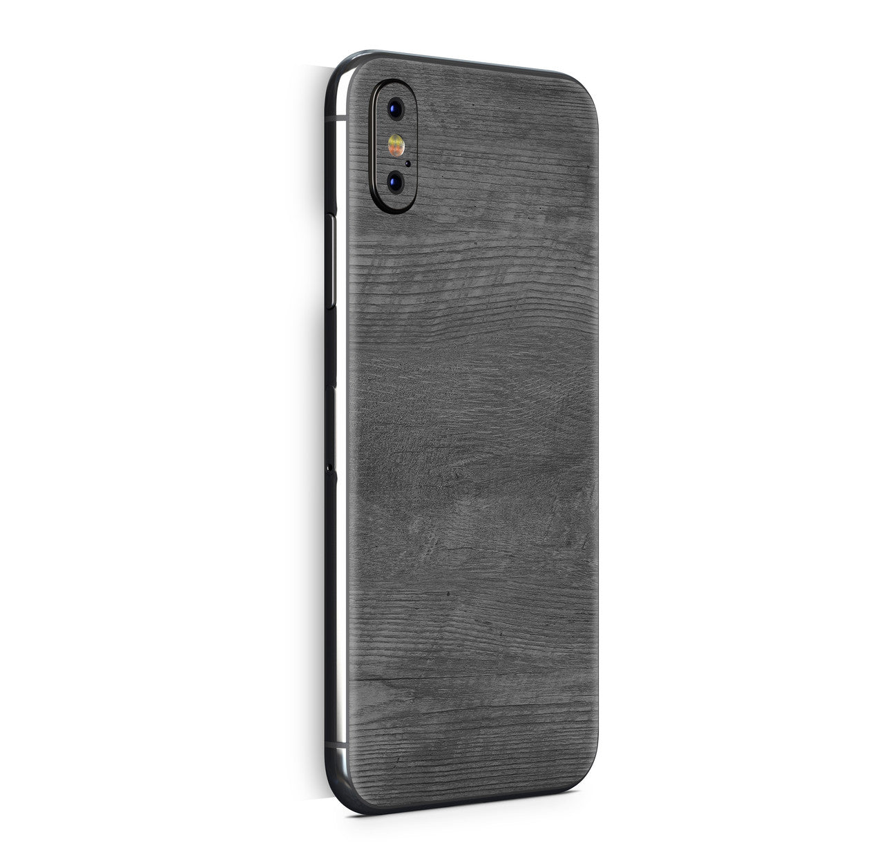 iPhone X Skin Design Vinyl Schutzfolie Backcover Black Woodgrain Aufkleber Skins4u