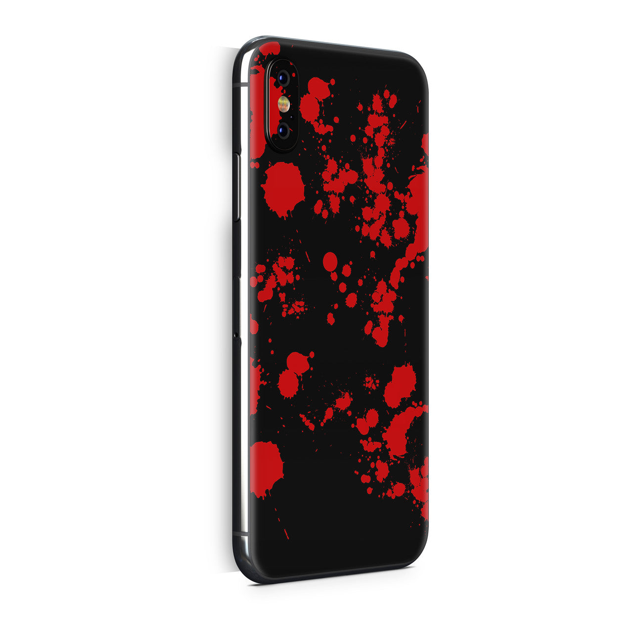 iPhone X Skin Design Vinyl Schutzfolie Backcover Blood Black Aufkleber Skins4u