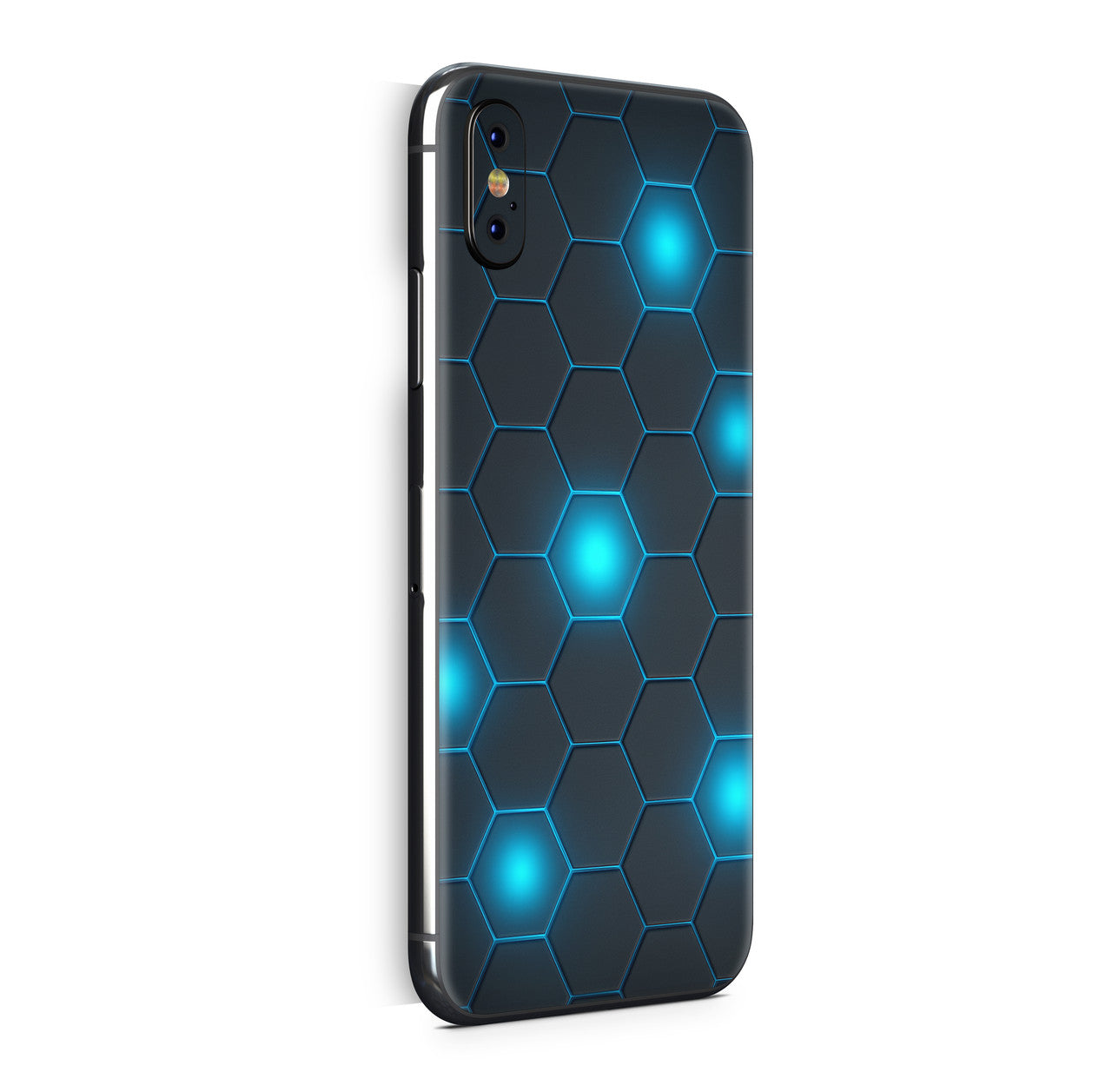 iPhone X Skin Design Vinyl Schutzfolie Backcover Exo blau Aufkleber Skins4u