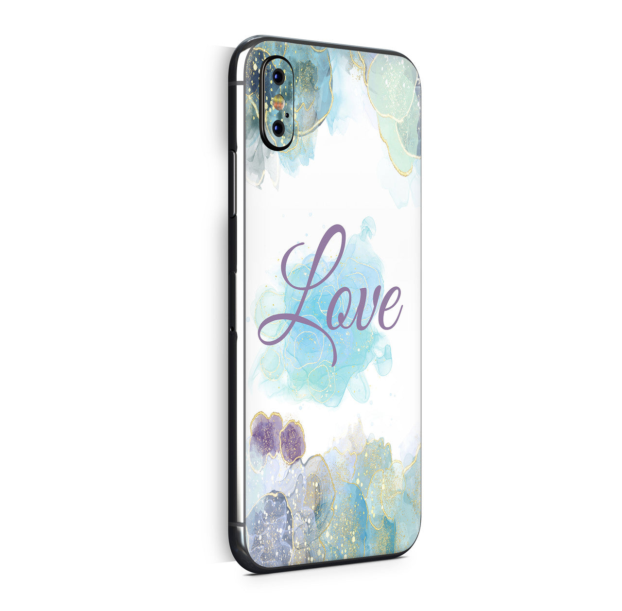 iPhone X Skin Design Vinyl Schutzfolie Backcover Glitter Love Aufkleber Skins4u