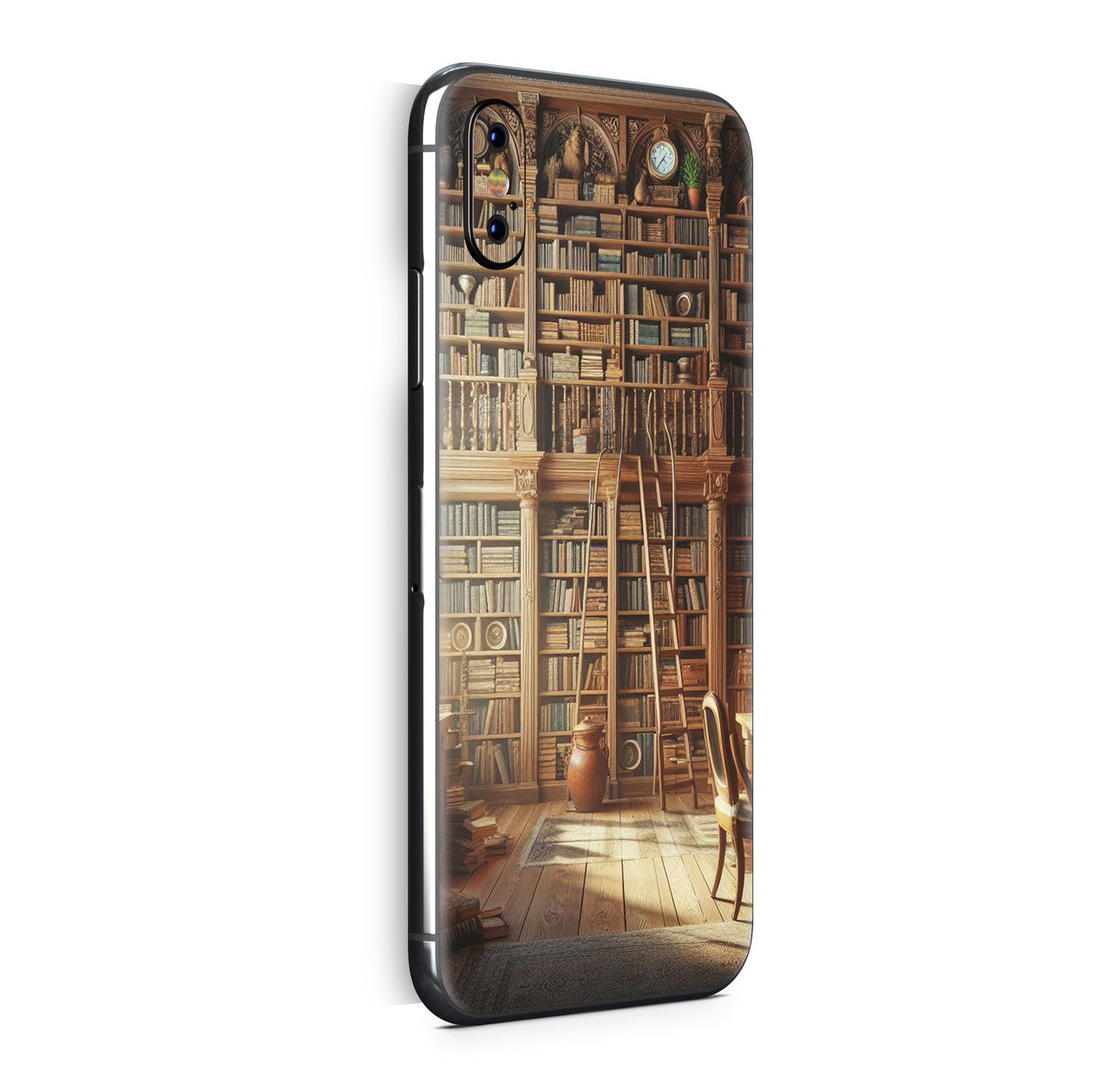 iPhone X Skin Design Vinyl Schutzfolie Backcover Library Aufkleber Skins4u