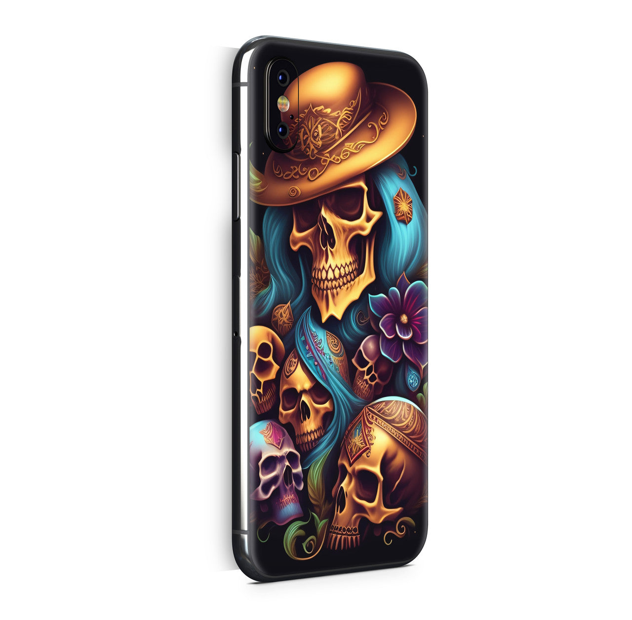 iPhone X Skin Design Vinyl Schutzfolie Backcover Skulltaker Aufkleber Skins4u
