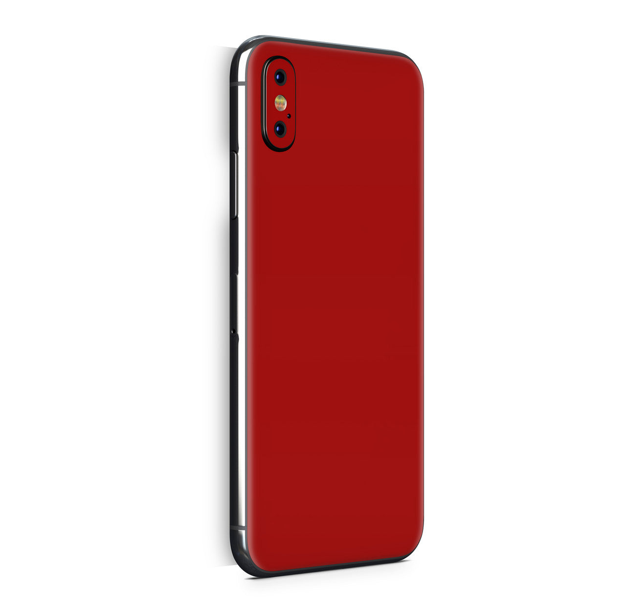 iPhone X Skin Design Vinyl Schutzfolie Backcover Solid State dunkelrot Aufkleber Skins4u