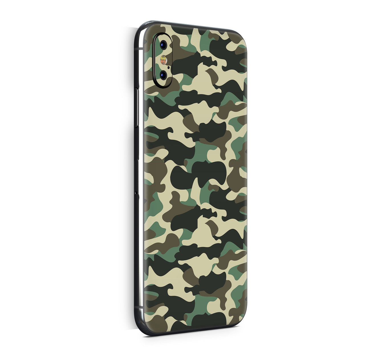 iPhone X Skin Design Vinyl Schutzfolie Backcover Wood Camo Aufkleber Skins4u