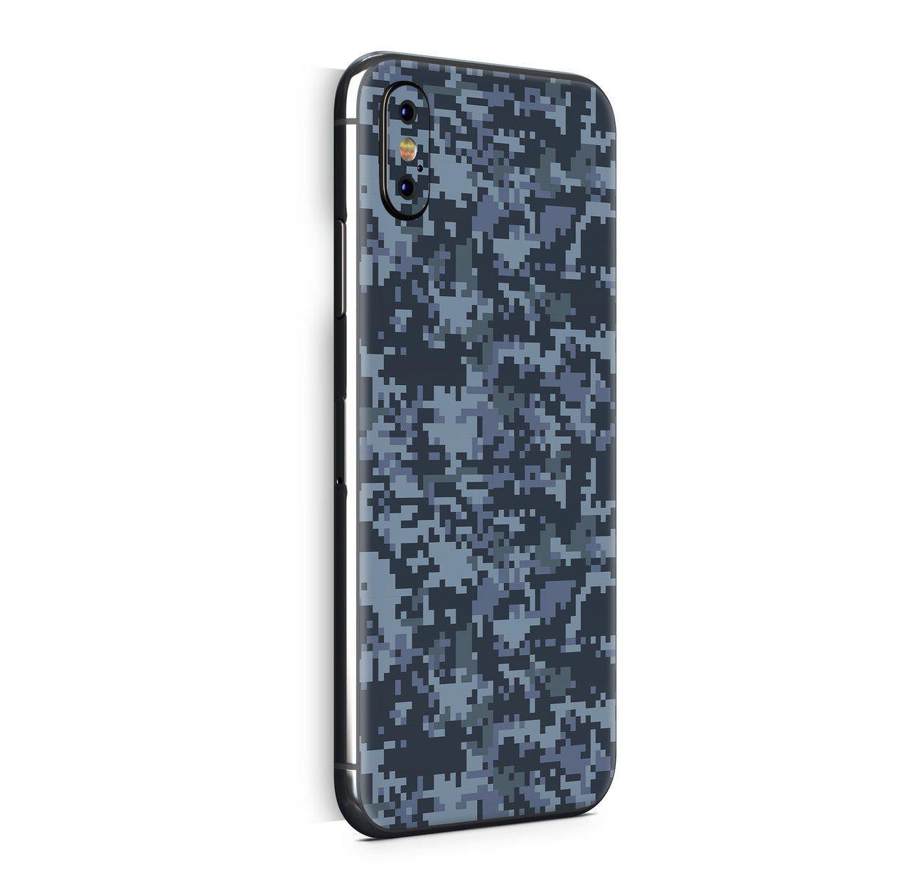 iPhone X Skin Design Vinyl Schutzfolie Backcover digital navy Aufkleber Skins4u