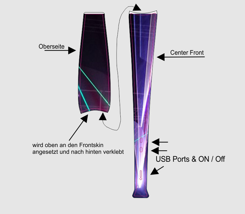 Playstation 5 PRO Skin Aufkleber individuell selbst gestalten Wunschbild personalisieren Ohne Disk Laufwerk cpb_product Skins4u