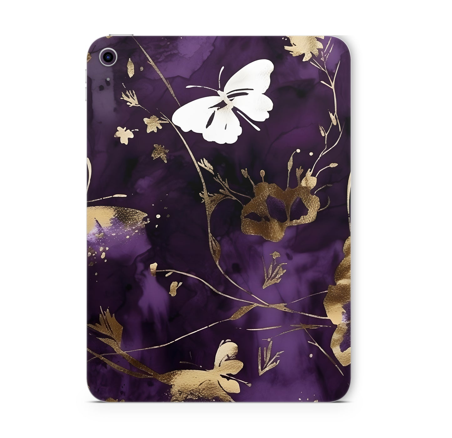 iPad Air Skin Schutzfolie Aufkleber Vinyl Skins Purple Butterfly Aufkleber Skins4u