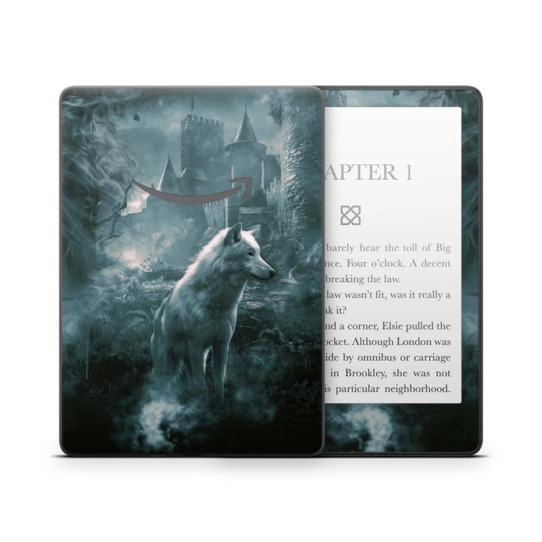 Amazon Kindle mit 6" Display 10.Generation 2019 Schutzfolie Ghost Wolf Aufkleber skins4u
