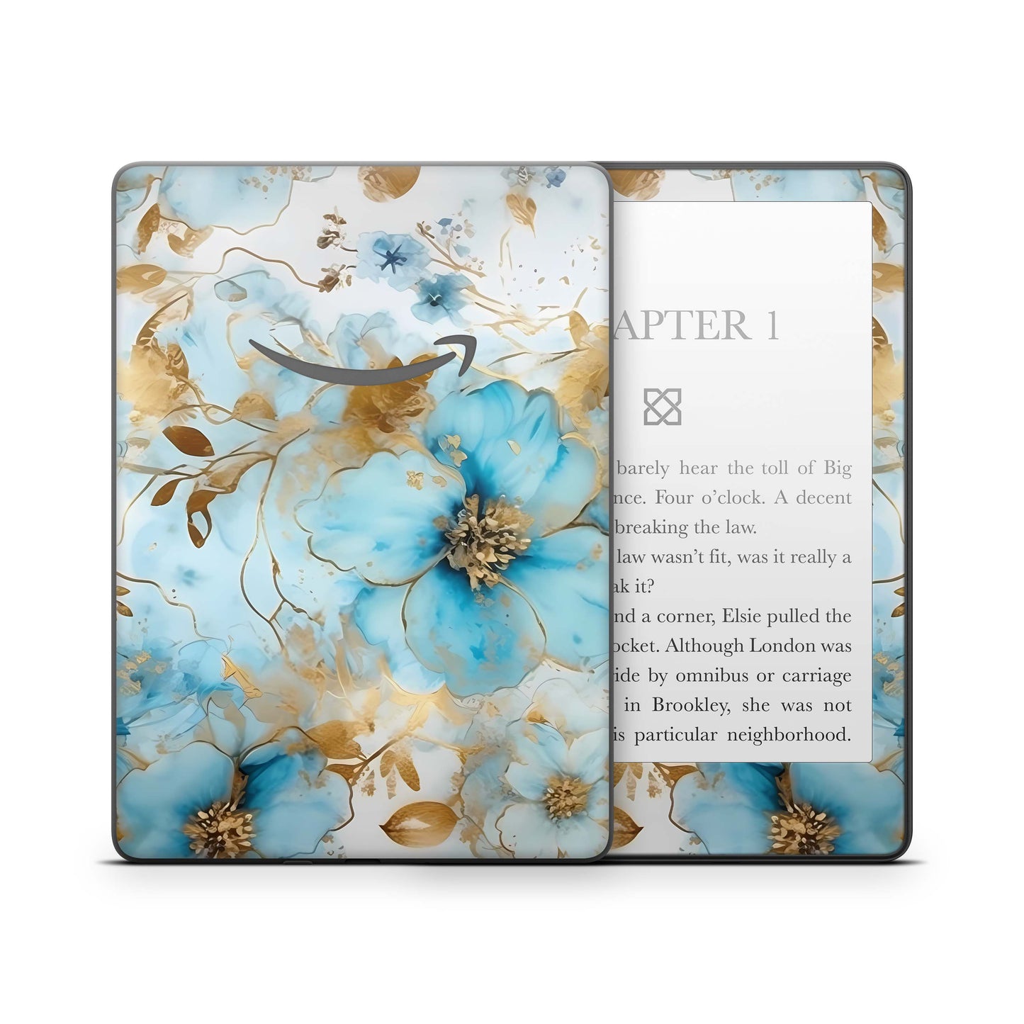 Amazon Kindle Colorsoft Signature Skin Design Schutzfolie Vinyl Skins gold blue Fantasie Aufkleber Skins4u
