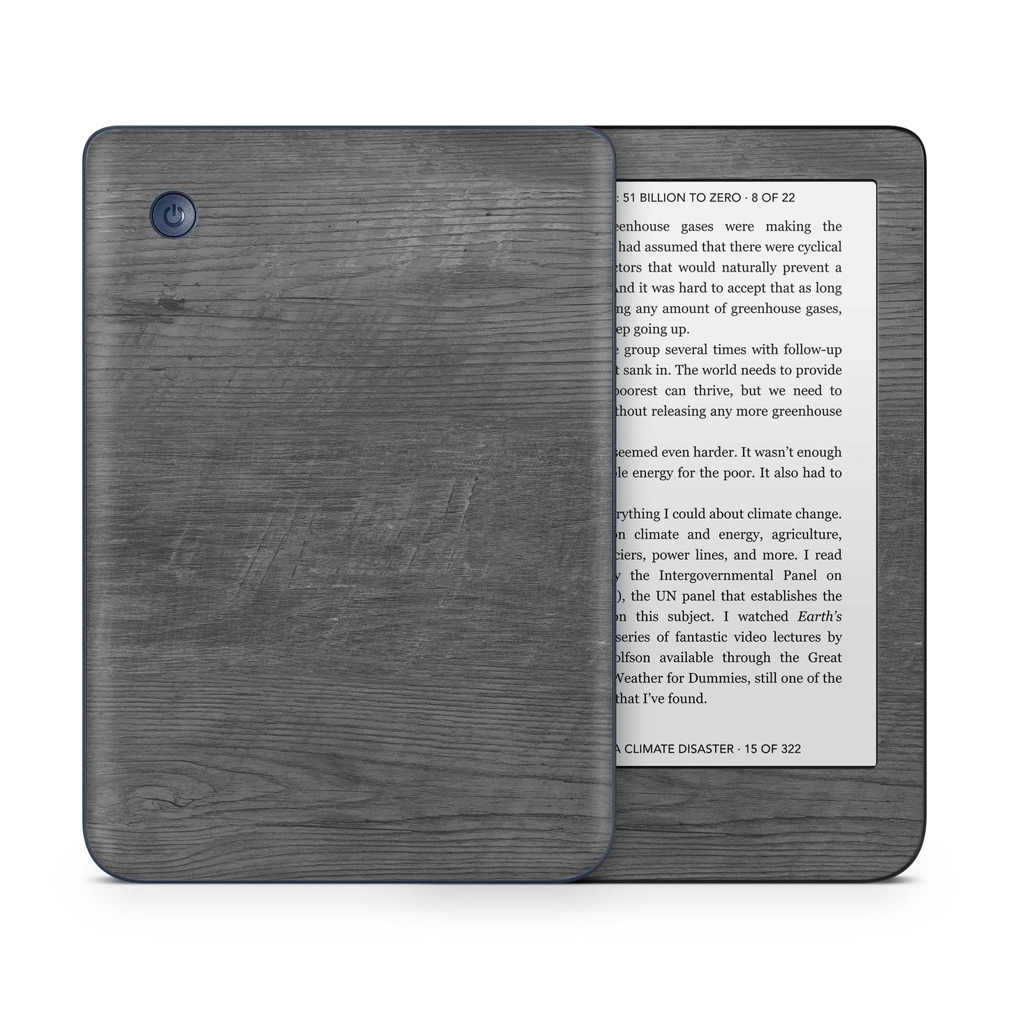 Kobo Clara Colour / Tolino Shine Color Skin Schutzfolie Kratzerschutz Design Vinyl Aufkleber Black Woodgrain Aufkleber skins4u