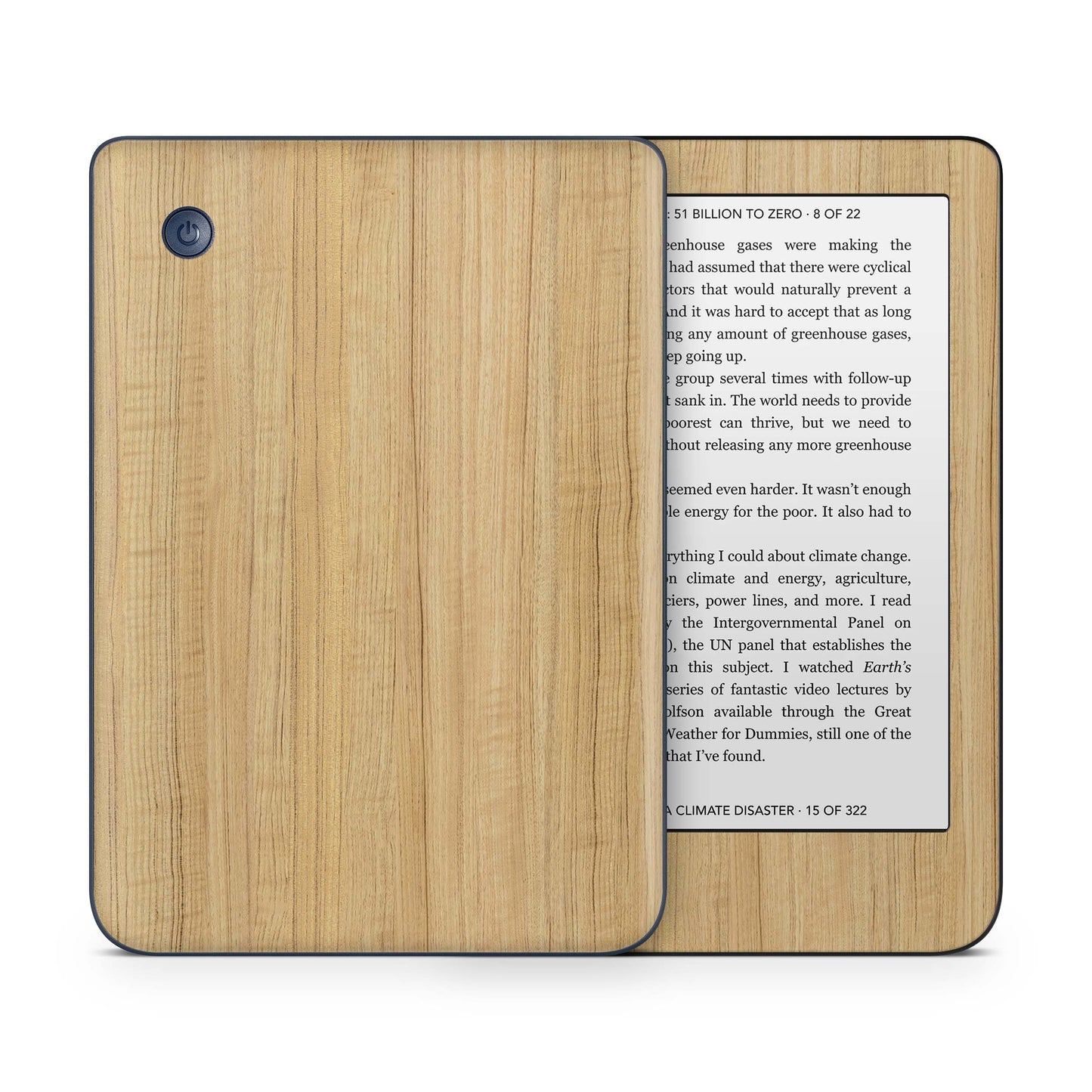 Kobo Clara Colour / Tolino Shine Color Skin Schutzfolie Kratzerschutz Design Vinyl Aufkleber Eiche Aufkleber skins4u