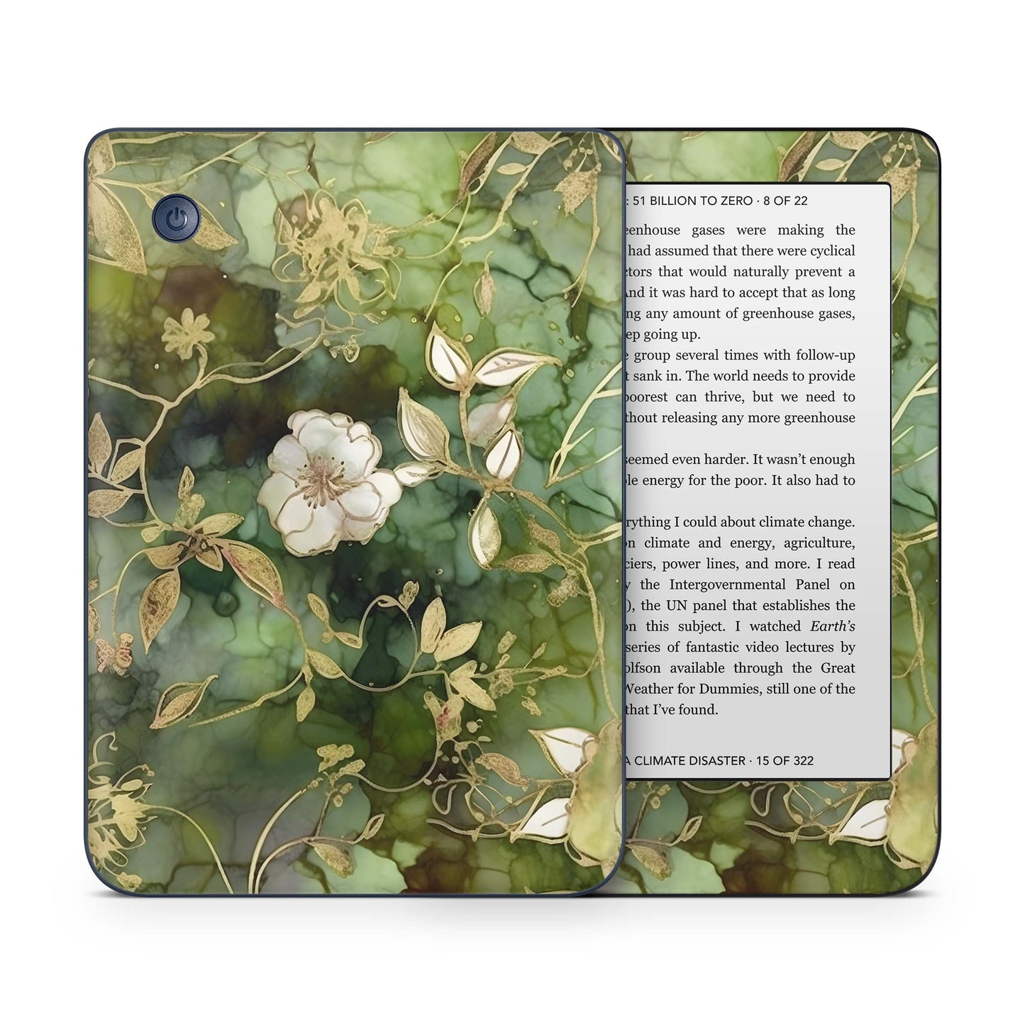 Kobo Clara Colour / Tolino Shine Color Skin Schutzfolie Kratzerschutz Design Vinyl Aufkleber Elfenblüte Aufkleber skins4u