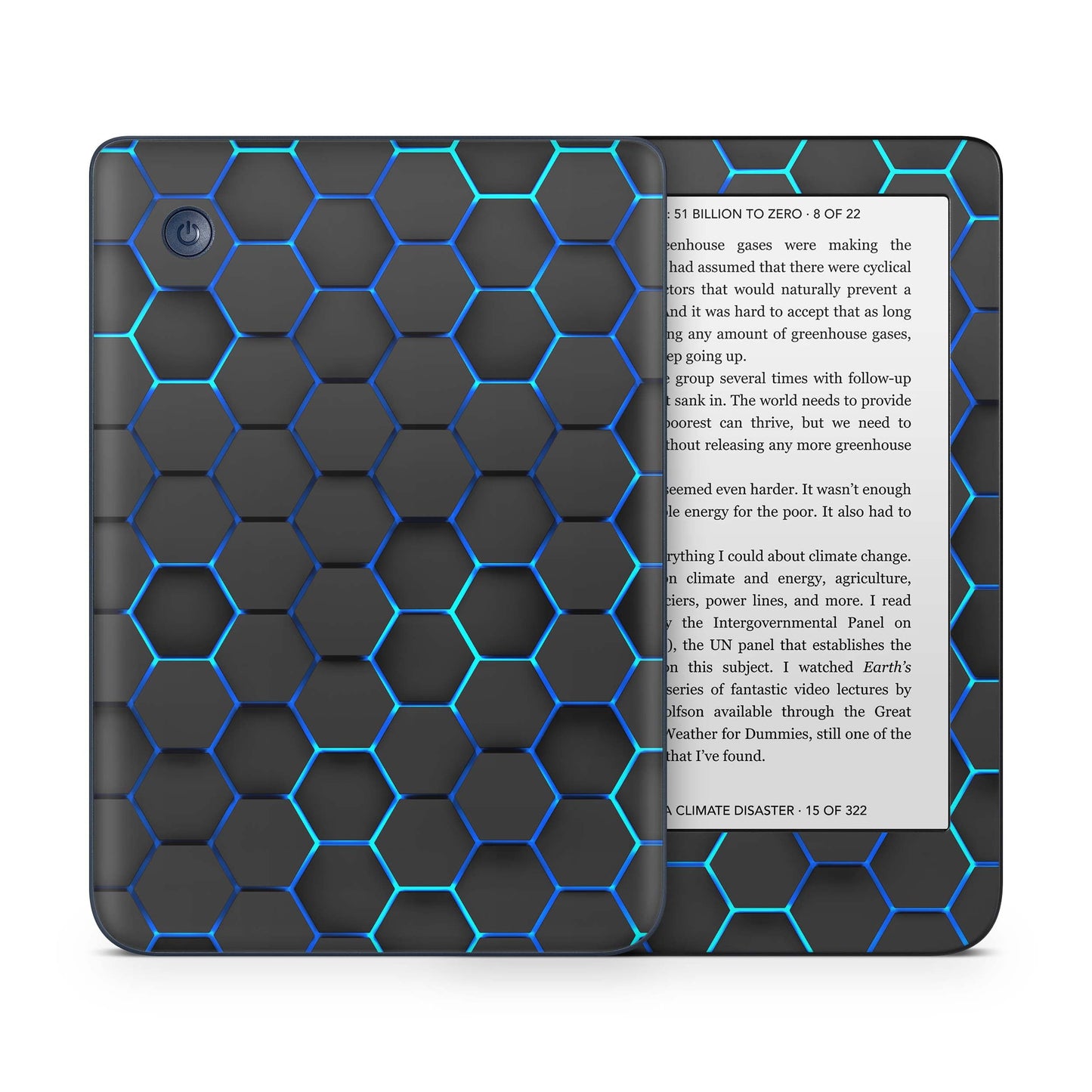 Kobo Clara Colour / Tolino Shine Color Skin Schutzfolie Kratzerschutz Design Vinyl Aufkleber Exo Blue Aufkleber skins4u