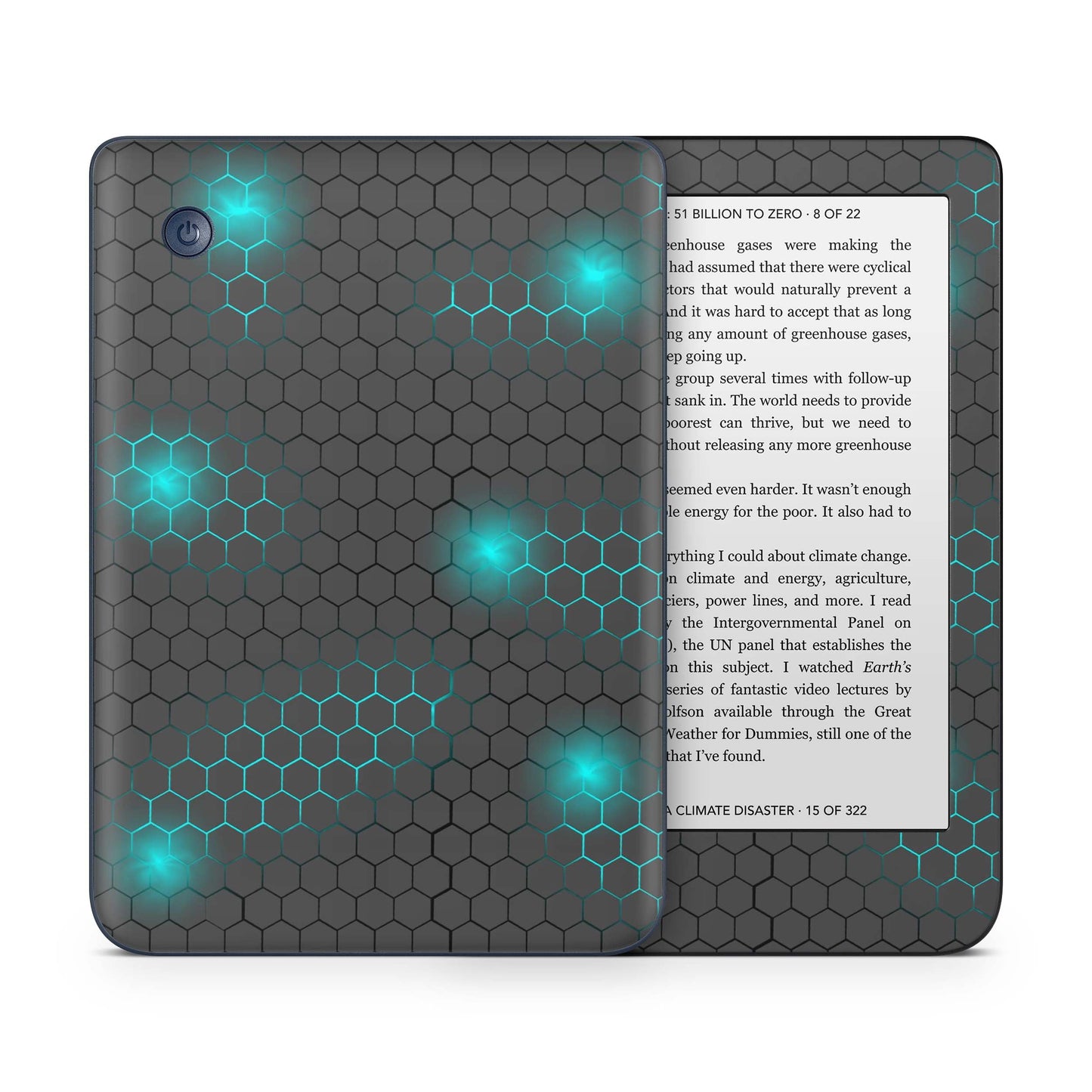 Kobo Clara Colour / Tolino Shine Color Skin Schutzfolie Kratzerschutz Design Vinyl Aufkleber Exo small blue Aufkleber skins4u