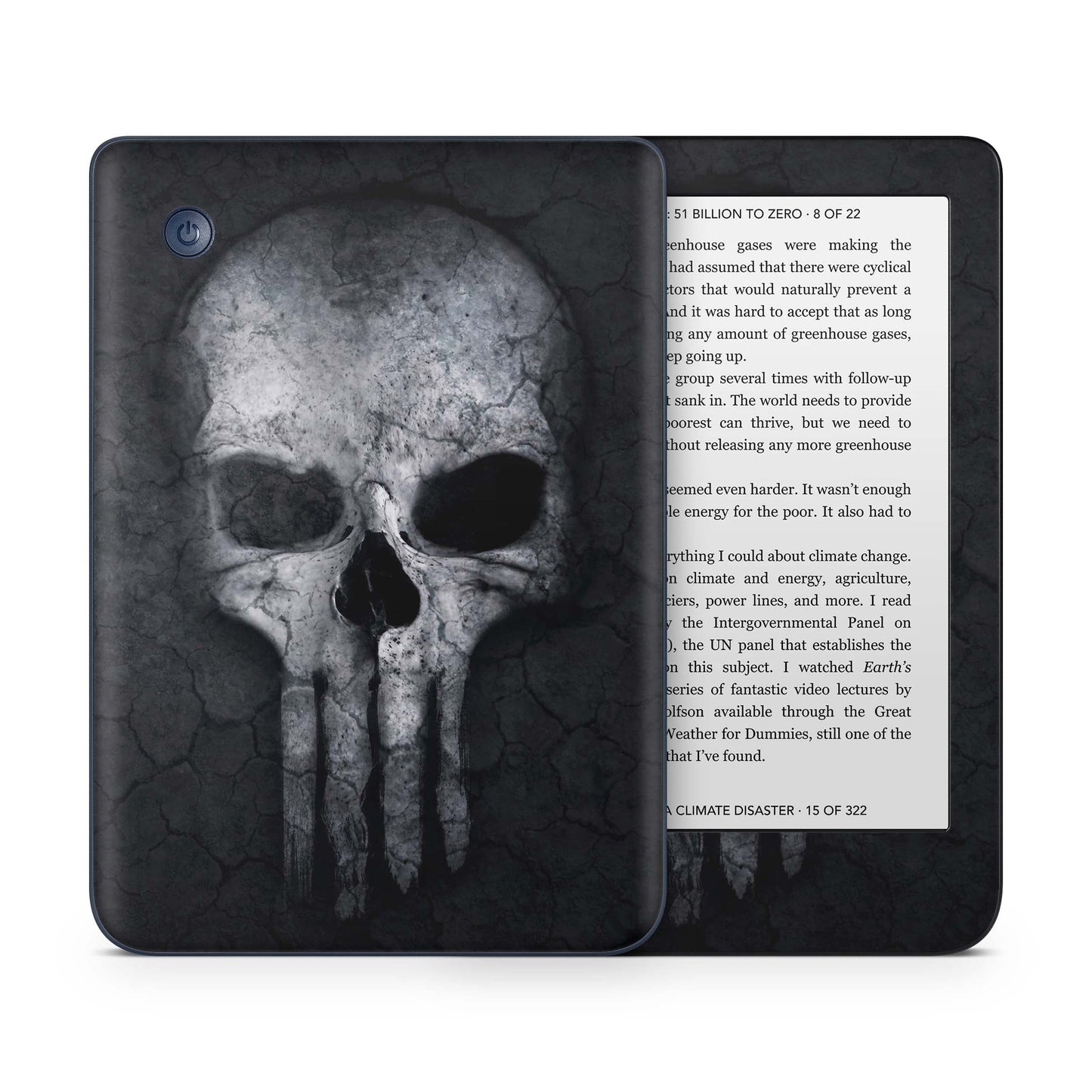 Kobo Clara Colour / Tolino Shine Color Skin Schutzfolie Kratzerschutz Design Vinyl Aufkleber Hard Skull Aufkleber skins4u
