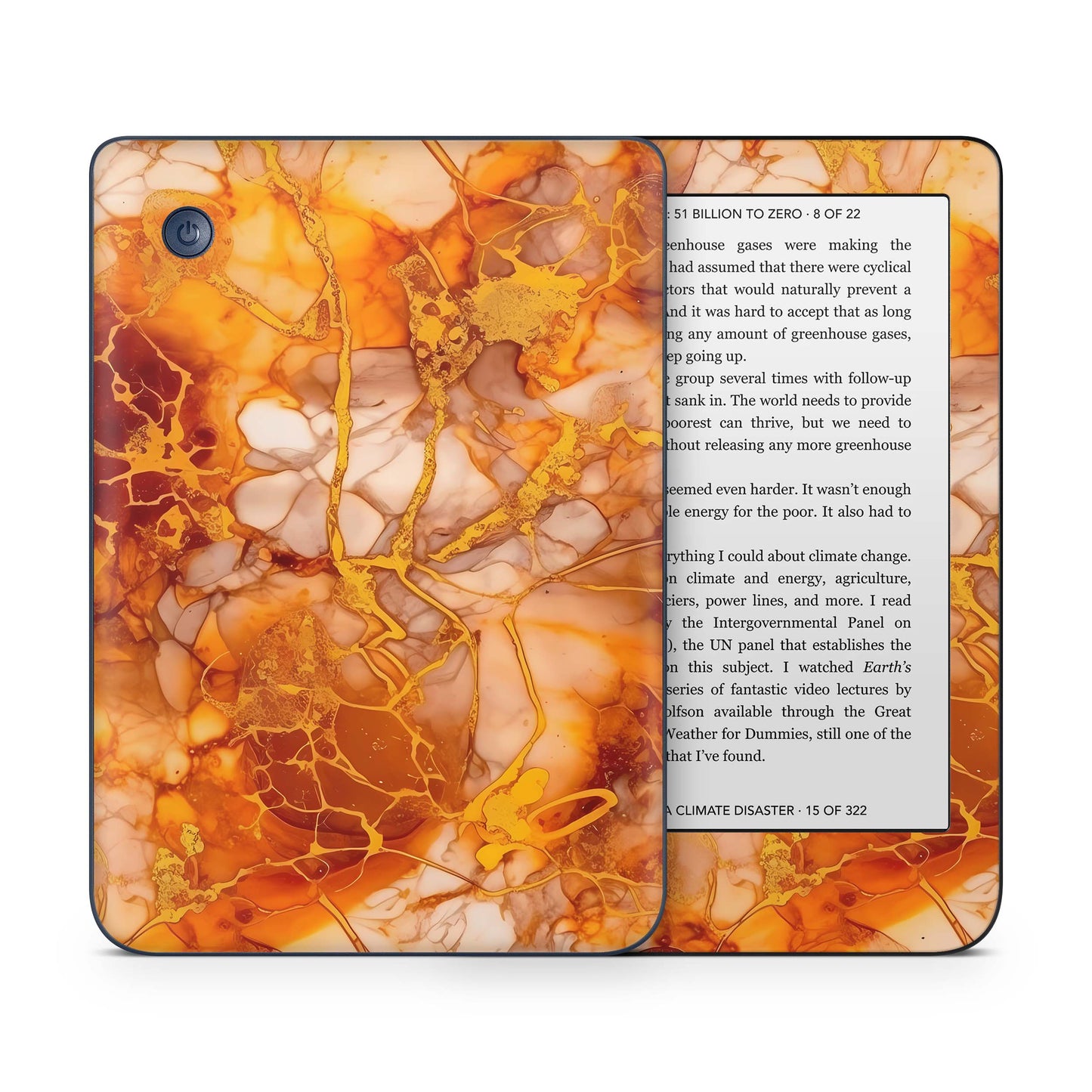 Kobo Clara Colour / Tolino Shine Color Skin Schutzfolie Kratzerschutz Design Vinyl Aufkleber Herbstgold Aufkleber skins4u