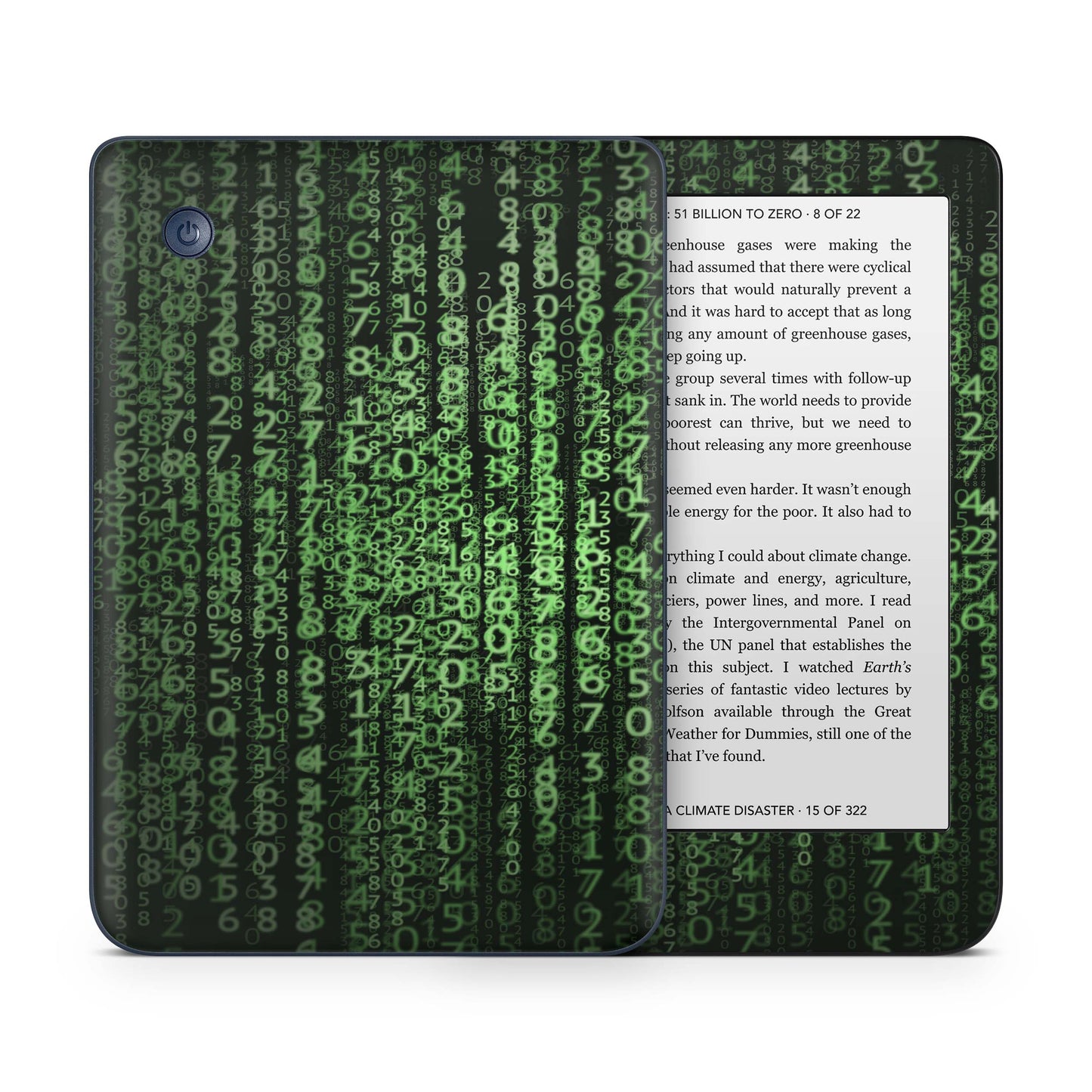 Kobo Clara Colour / Tolino Shine Color Skin Schutzfolie Kratzerschutz Design Vinyl Aufkleber Matrix Aufkleber skins4u