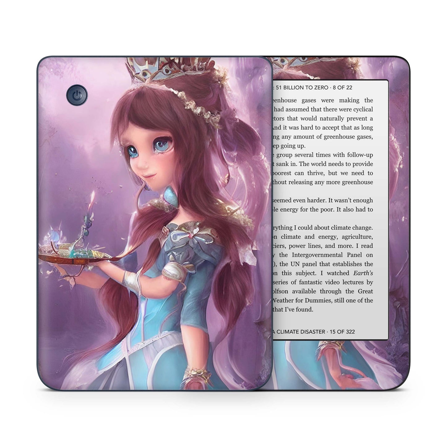Kobo Clara Colour / Tolino Shine Color Skin Schutzfolie Kratzerschutz Design Vinyl Aufkleber Prinzessin Aufkleber skins4u