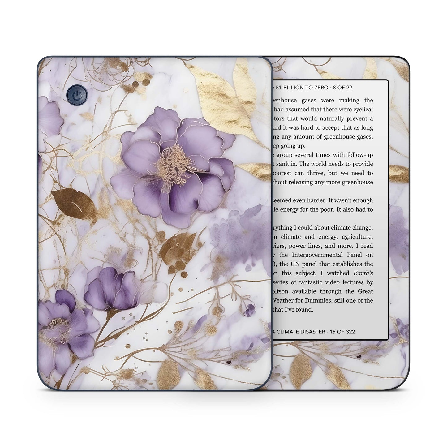 Kobo Clara Colour / Tolino Shine Color Skin Schutzfolie Kratzerschutz Design Vinyl Aufkleber Purple Heart Aufkleber skins4u