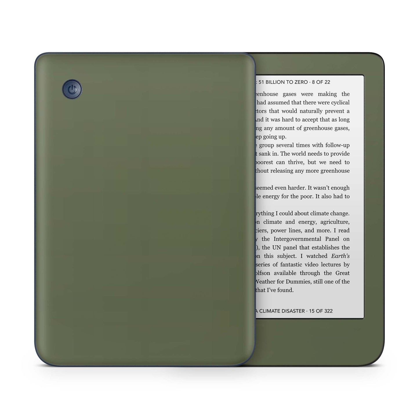 Kobo Clara Colour / Tolino Shine Color Skin Schutzfolie Kratzerschutz Design Vinyl Aufkleber Solid state olive Aufkleber skins4u