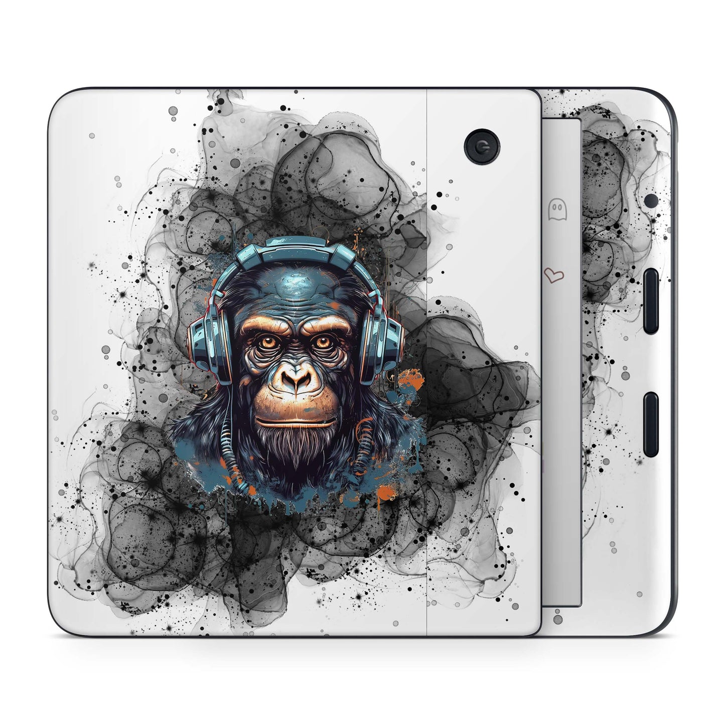 Kobo Libra Colour / Tolino Vision Color Skin Schutzfolie Kratzerschutz Design Vinyl Aufkleber Black Smoke Monkey Aufkleber skins4u
