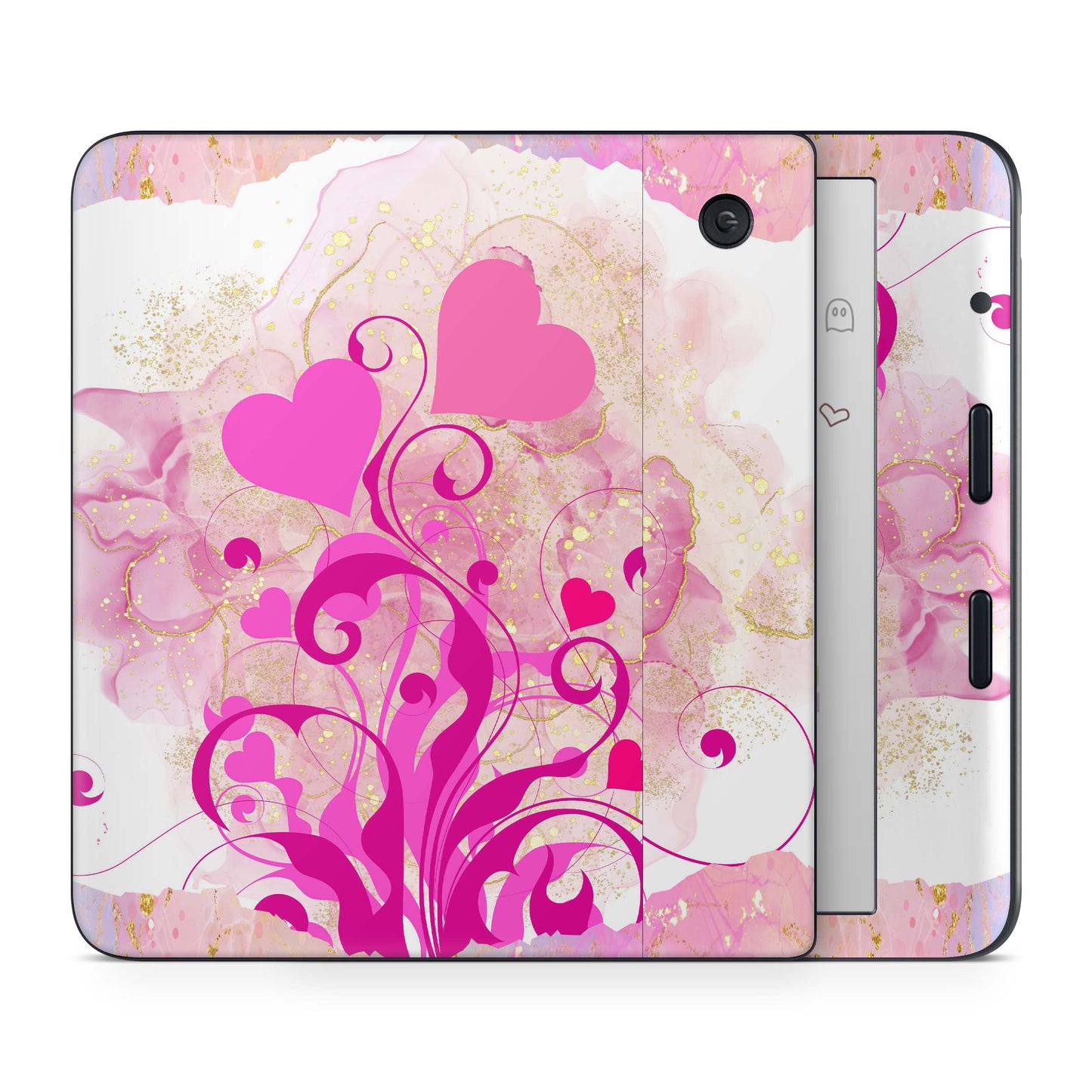 Kobo Libra 2 / Tolino Vision 6 Skin Schutzfolie Kratzerschutz Design Vinyl Aufkleber Boarder Hearts Aufkleber skins4u