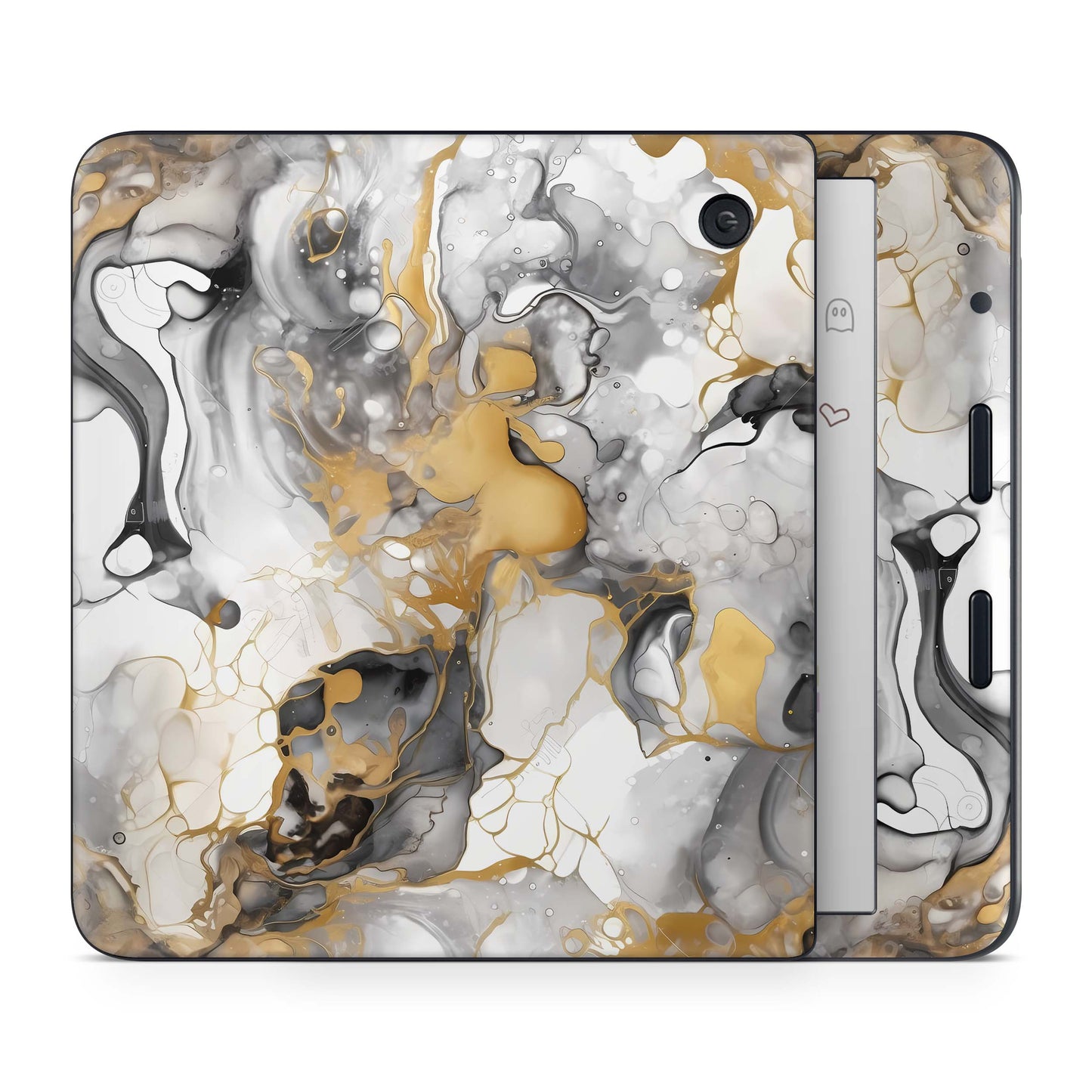 Kobo Libra 2 / Tolino Vision 6 Skin Schutzfolie Kratzerschutz Design Vinyl Aufkleber Marmor gold light Aufkleber skins4u