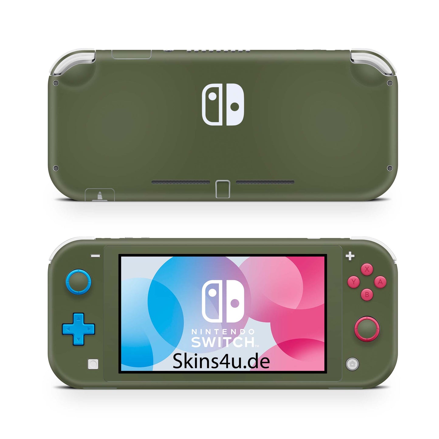 Nintendo Switch Lite Skin Aufkleber Schutzfolie Vinyl Skins Solid state olive Aufkleber skins4u