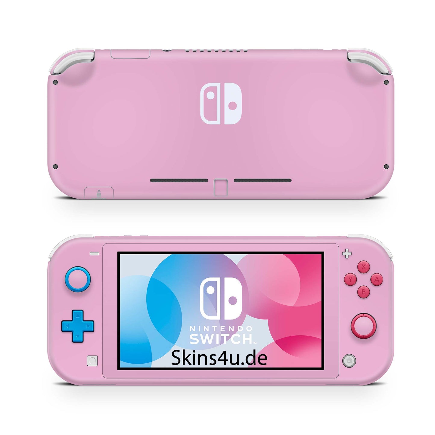 Nintendo Switch Lite Skin Aufkleber Schutzfolie Vinyl Skins Solid state pink Aufkleber skins4u
