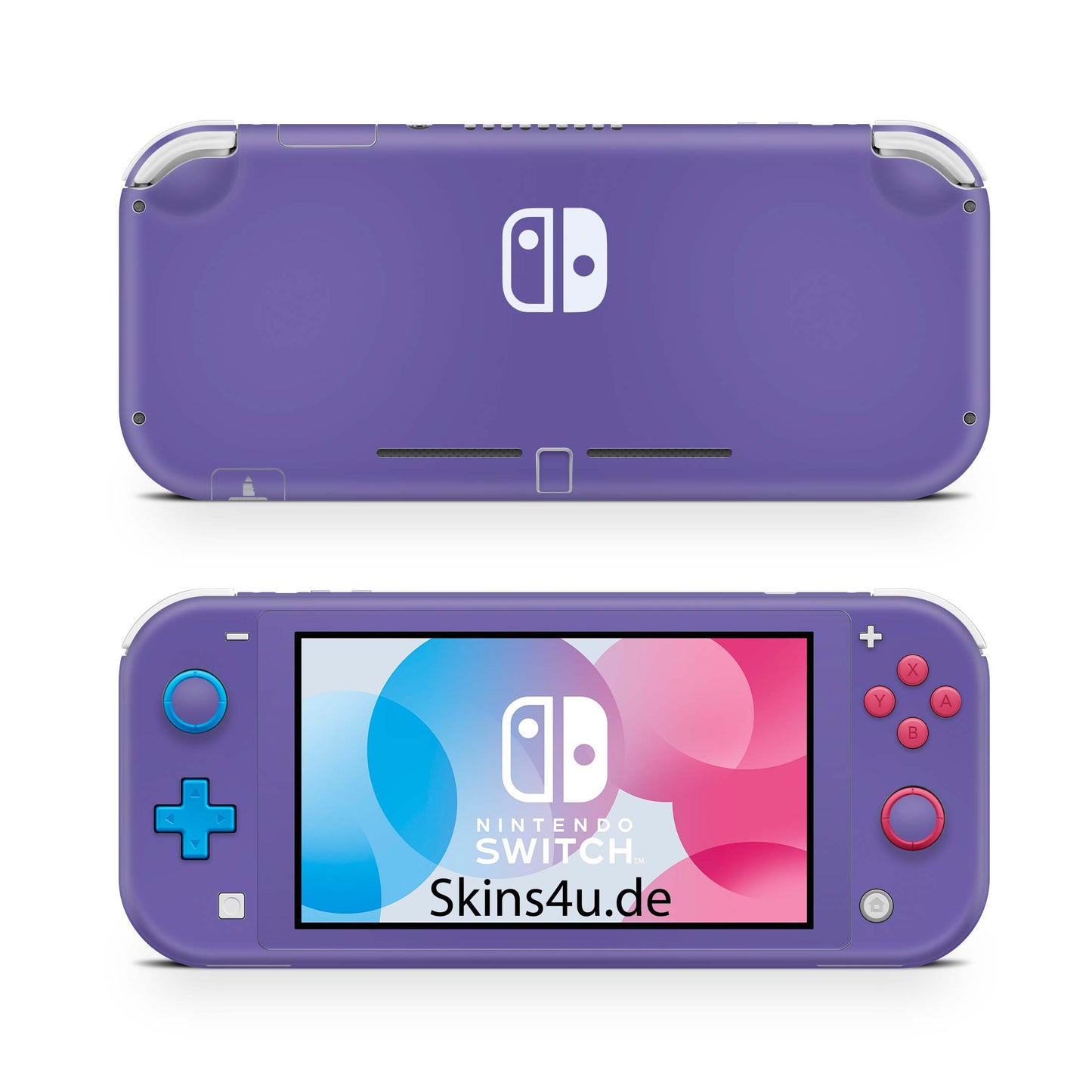 Nintendo Switch Lite Skin Aufkleber Schutzfolie Vinyl Skins Solid state purple Aufkleber skins4u