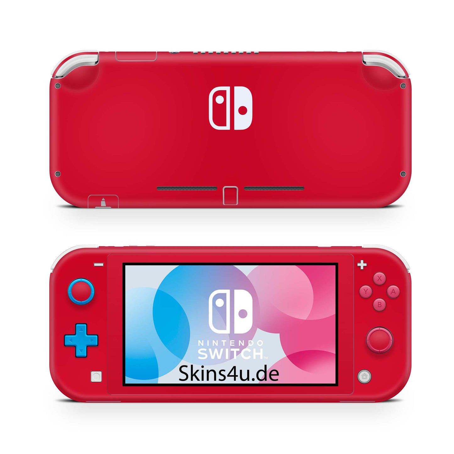 Nintendo Switch Lite Skin Aufkleber Schutzfolie Vinyl Skins Solid state red Aufkleber skins4u
