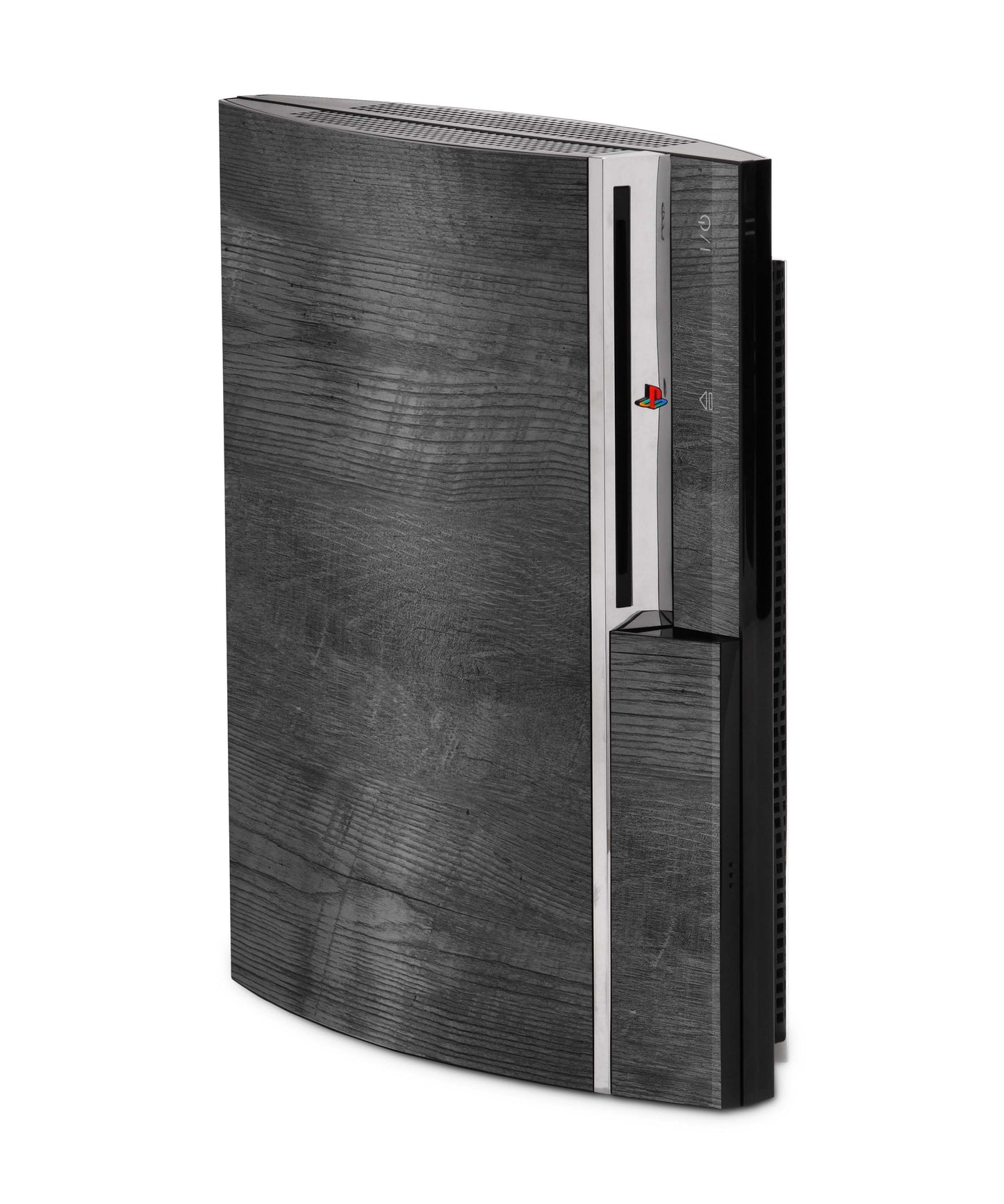 PS3 Skin Aufkleber für Fat Lady Playstation 3 Cover Folie Black-Woodgrain Aufkleber skins4u