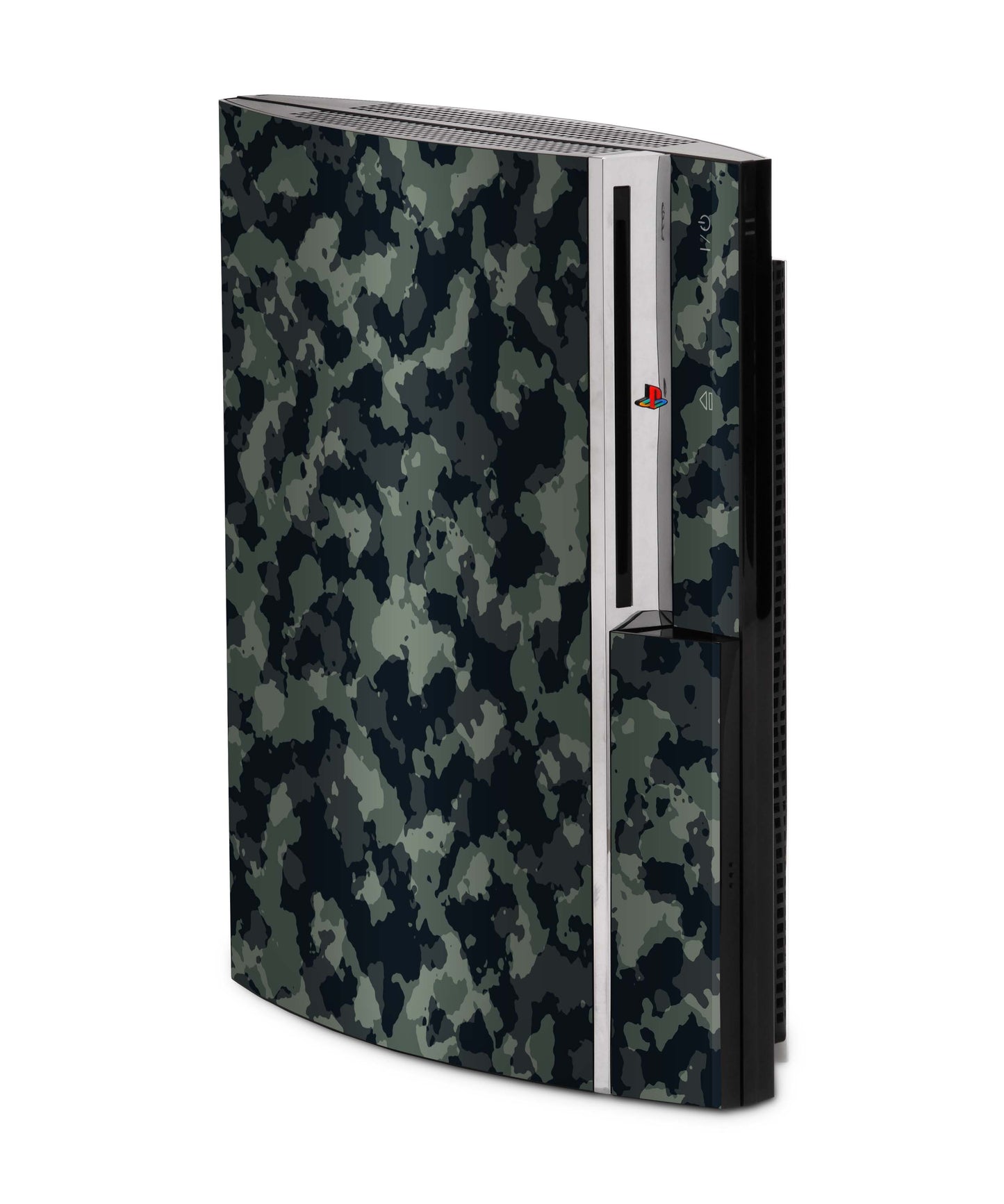 PS3 Skin Aufkleber für Fat Lady Playstation 3 Cover Folie Dark-green-camo Aufkleber skins4u
