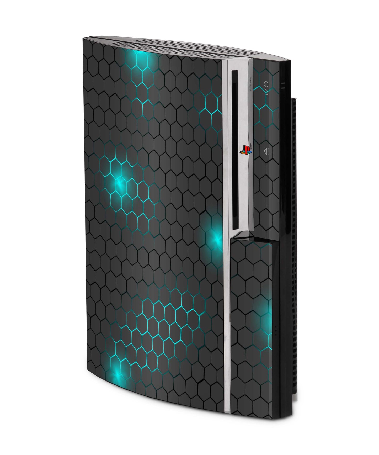 PS3 Skin Aufkleber für Fat Lady Playstation 3 Cover Folie Exo-small-blue Aufkleber skins4u