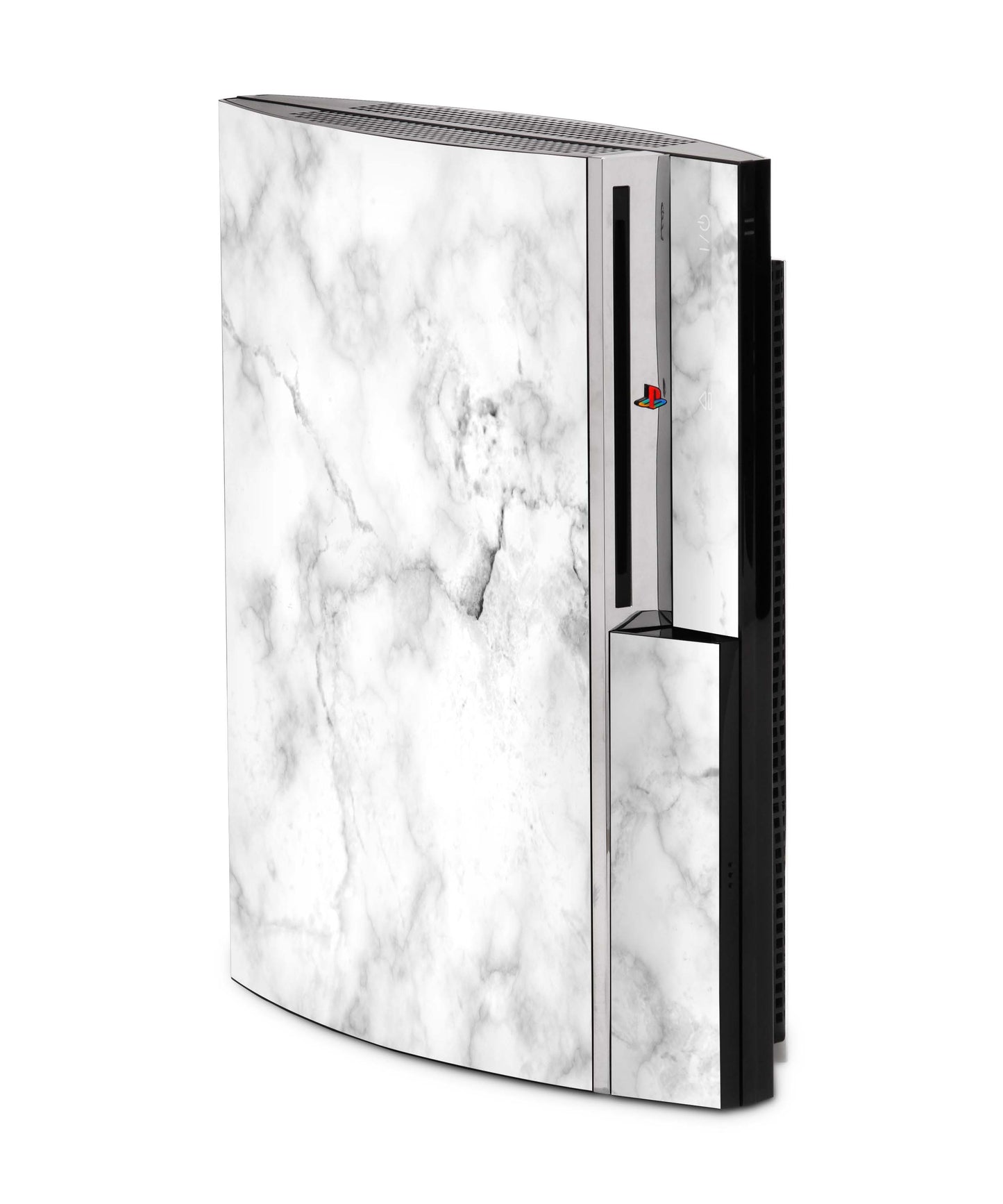 PS3 Skin Aufkleber für Fat Lady Playstation 3 Cover Folie Marmor-weiss Aufkleber skins4u