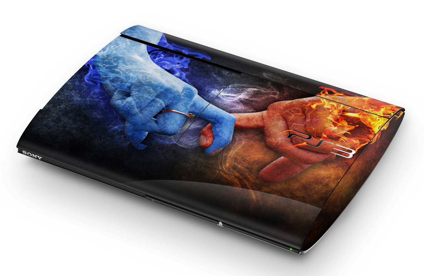 Playstation 3 Super Slim PS3 Skins Design Schutzfolie Vinyl Cover hot and cold Aufkleber skins4u