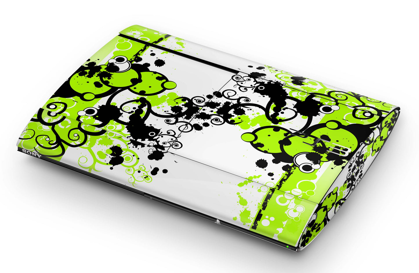Playstation 3 Super Slim PS3 Skins Design Schutzfolie Vinyl Cover simple green Aufkleber skins4u