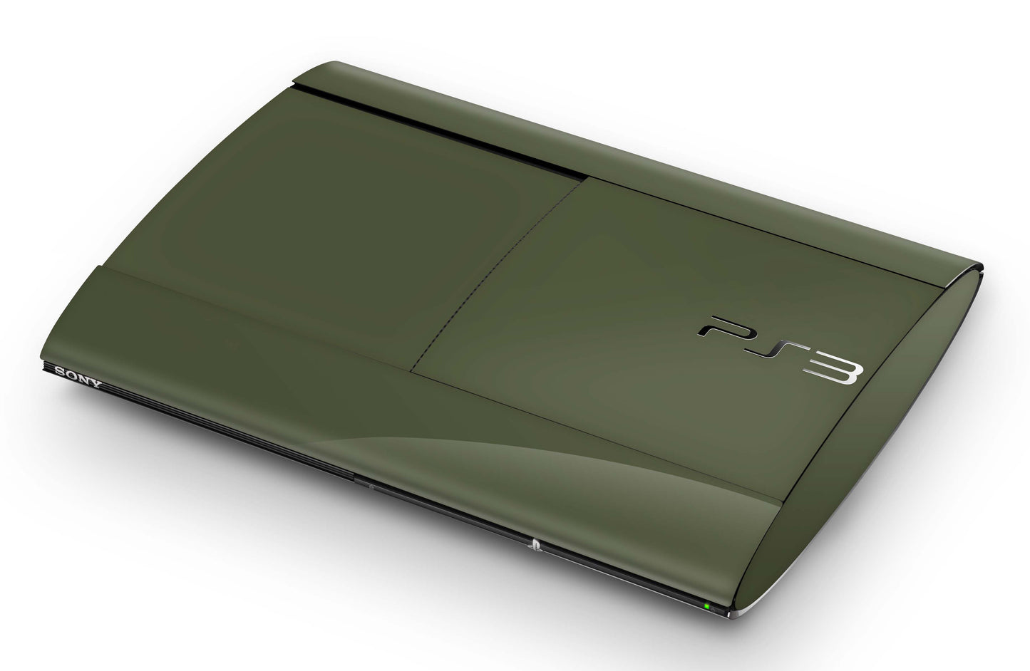 Playstation 3 Super Slim PS3 Skins Design Schutzfolie Vinyl Cover solid state olive Aufkleber skins4u